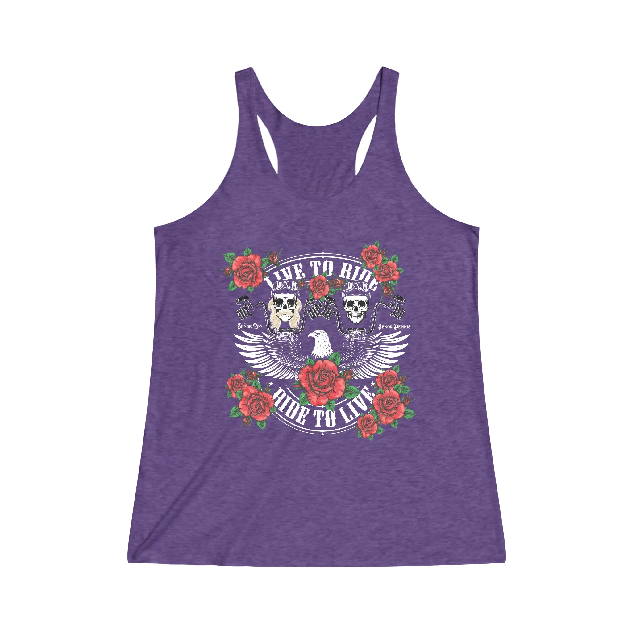 Tribute T - Women's Tri-Blend Racerback Tank - Sunshine Family