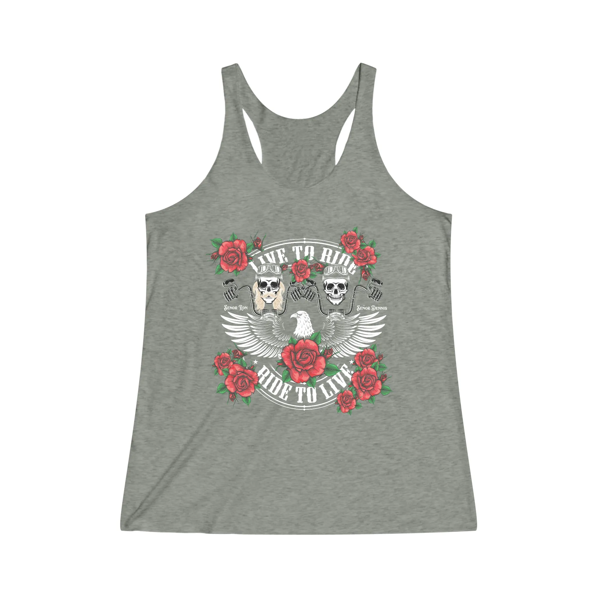 Tribute T - Women's Tri-Blend Racerback Tank - Sunshine Family