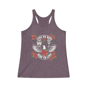 Tribute T - Women's Tri-Blend Racerback Tank - Sunshine Family