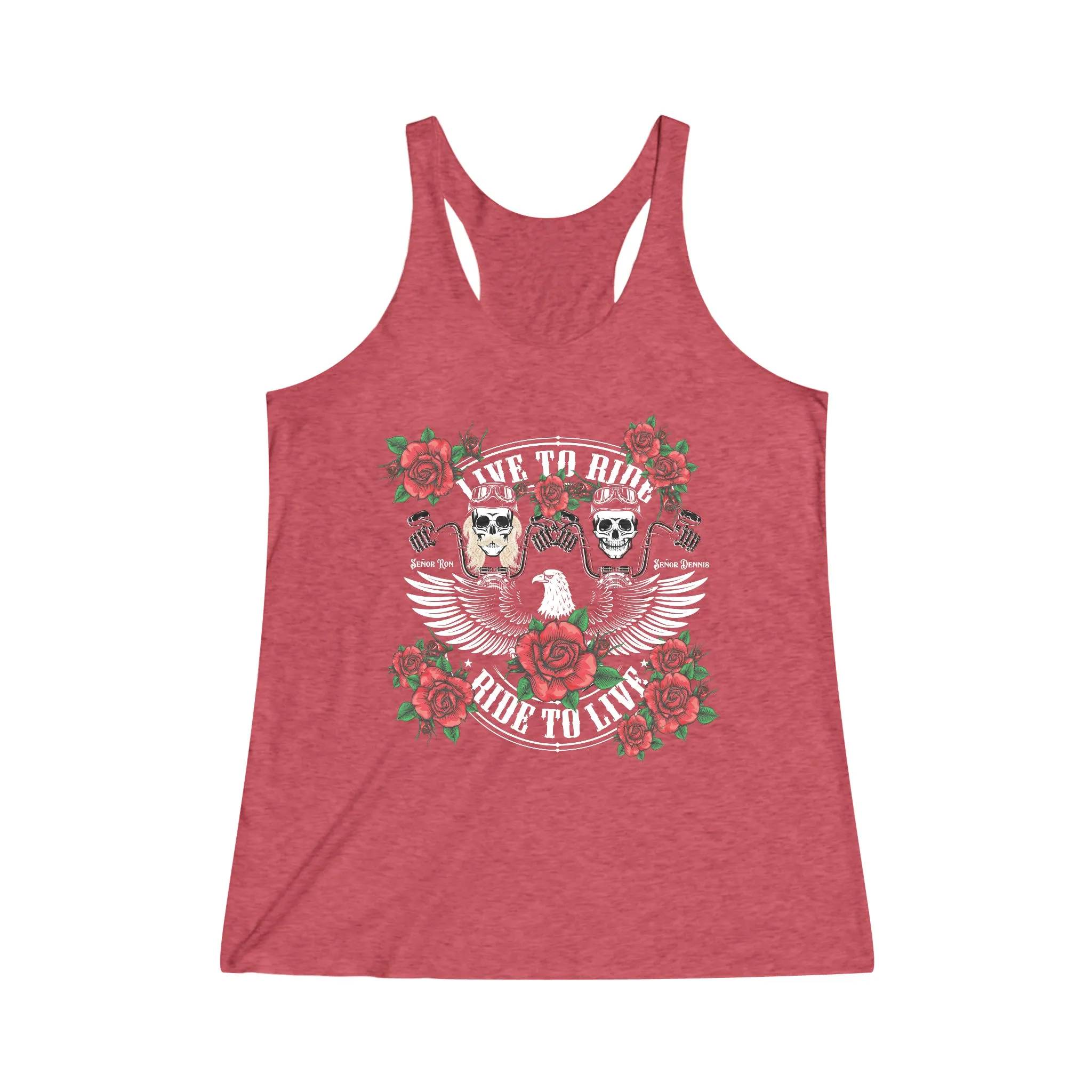 Tribute T - Women's Tri-Blend Racerback Tank - Sunshine Family