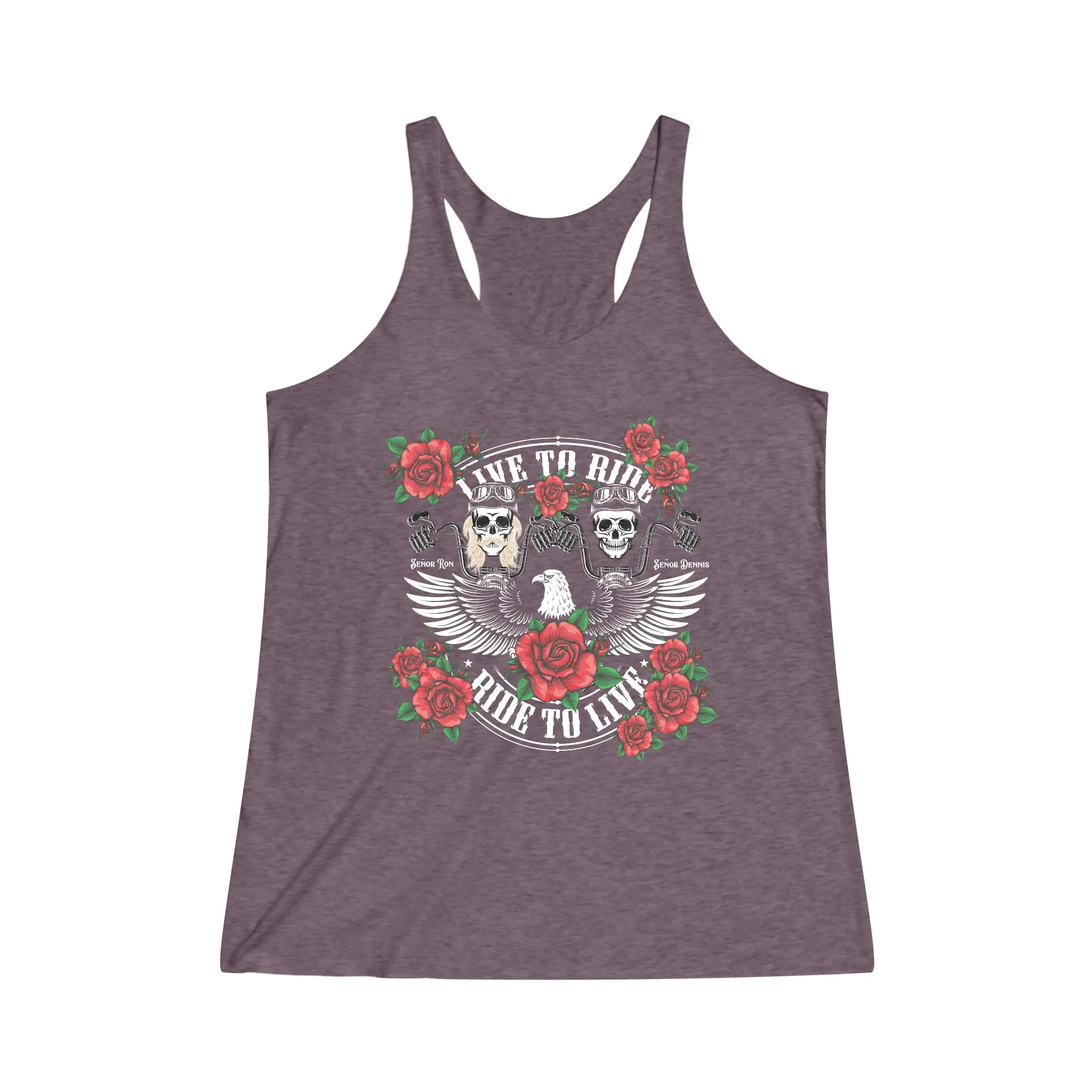 Tribute T - Women's Tri-Blend Racerback Tank - Sunshine Family