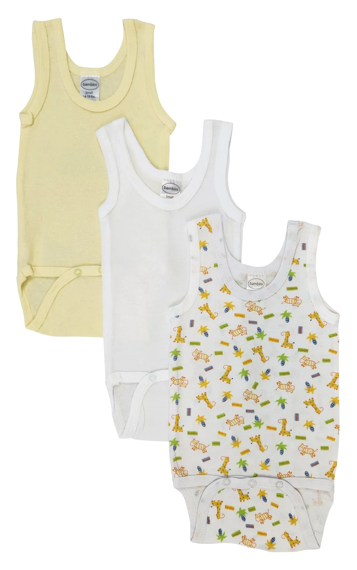 Unisex Baby 3 Pc Onezies and Tank Tops NC_0502