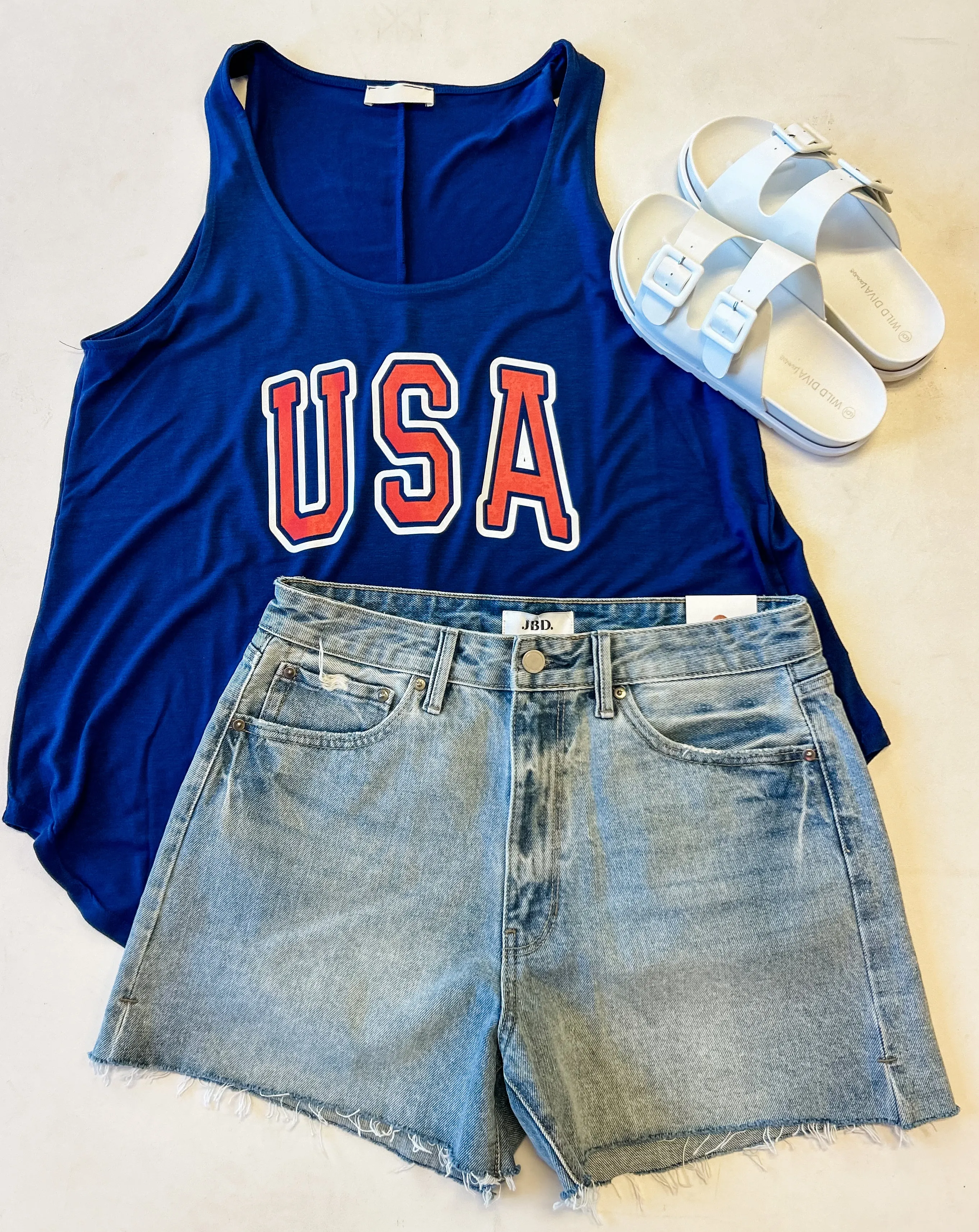 USA Flowy Tank - Plus Size