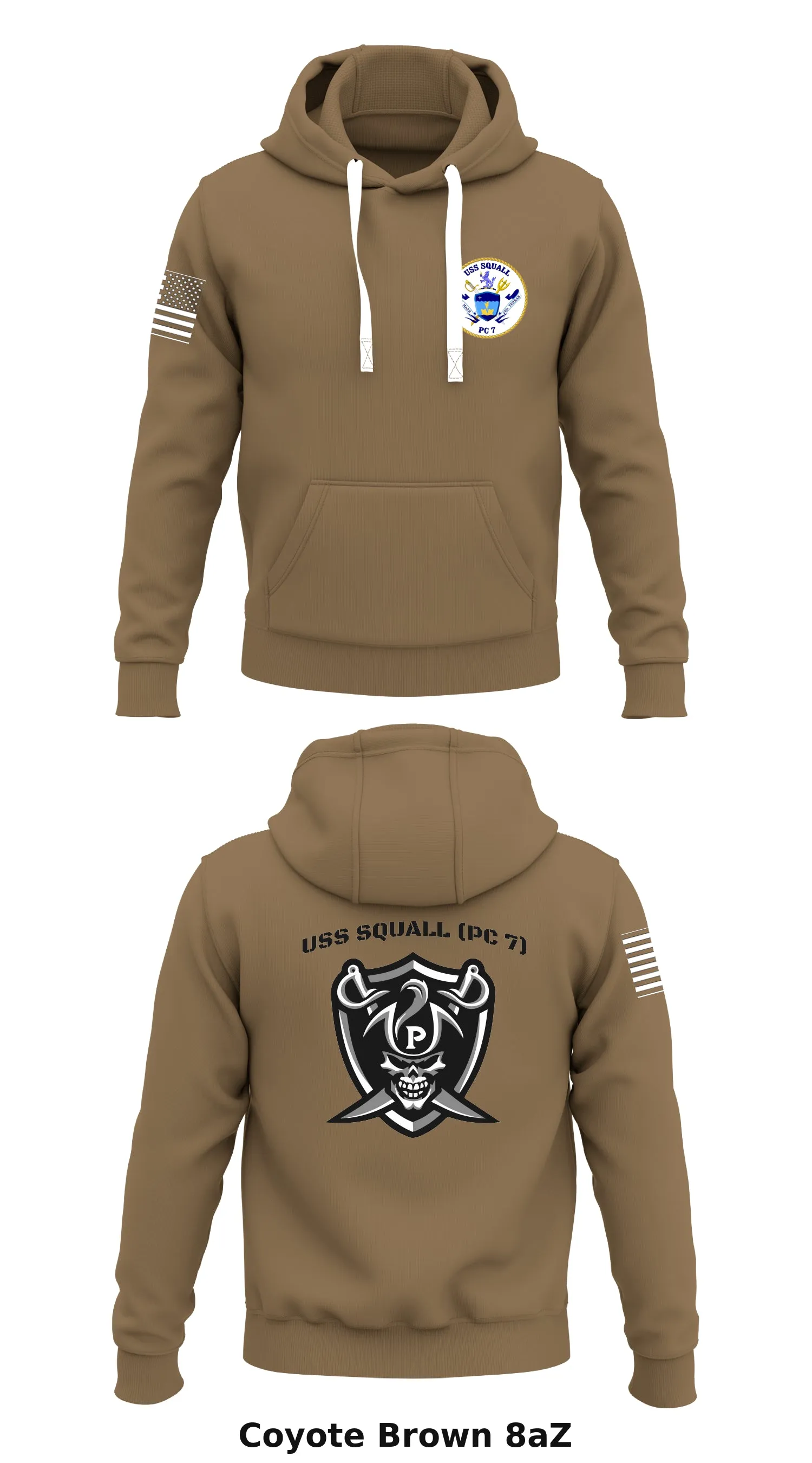 USS SQUALL (PC 7)  Store 1  Core Men's Hooded Performance Sweatshirt - 8aZ