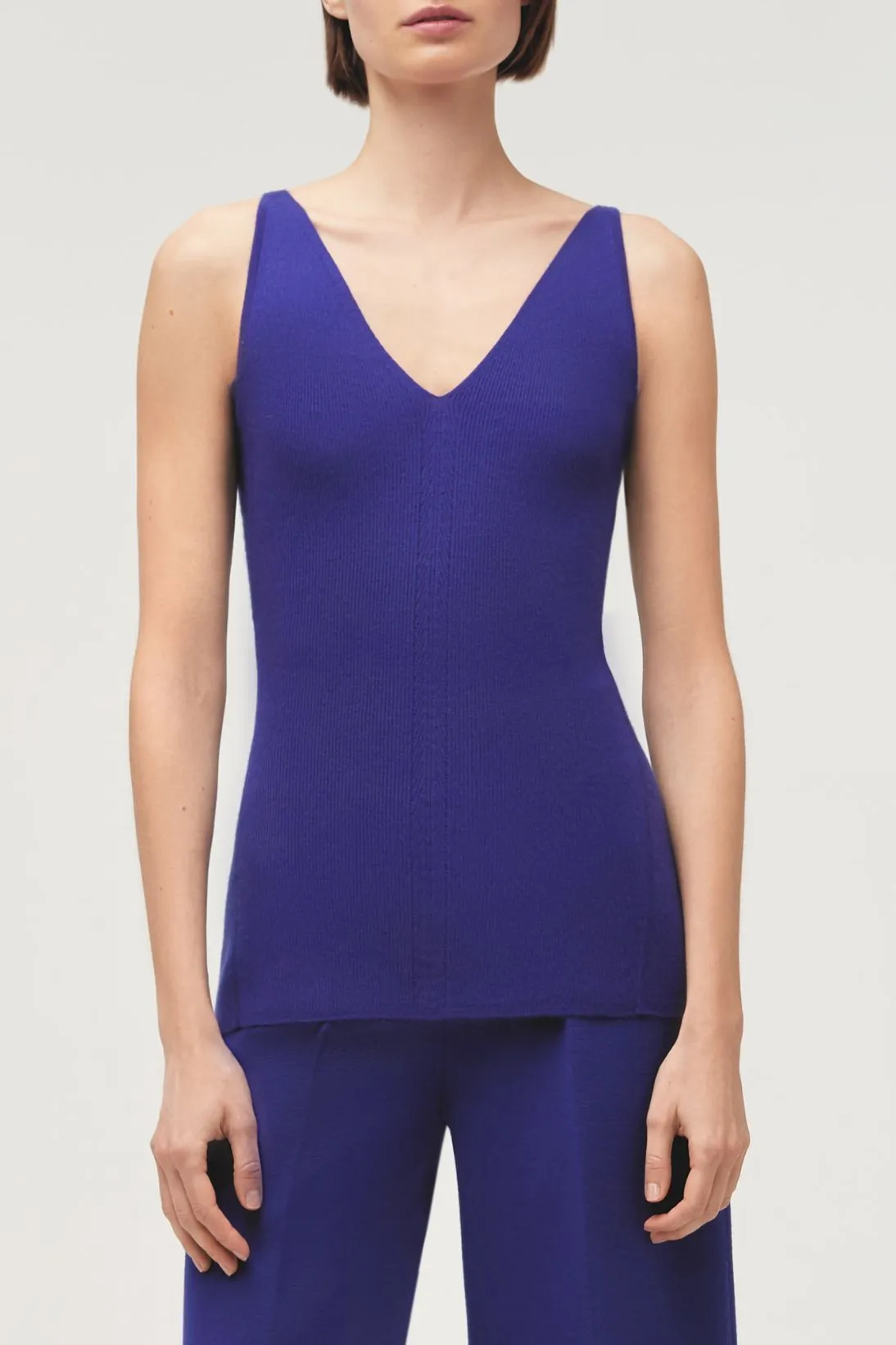 V-NECK TANK W/ INSERT SIDES
