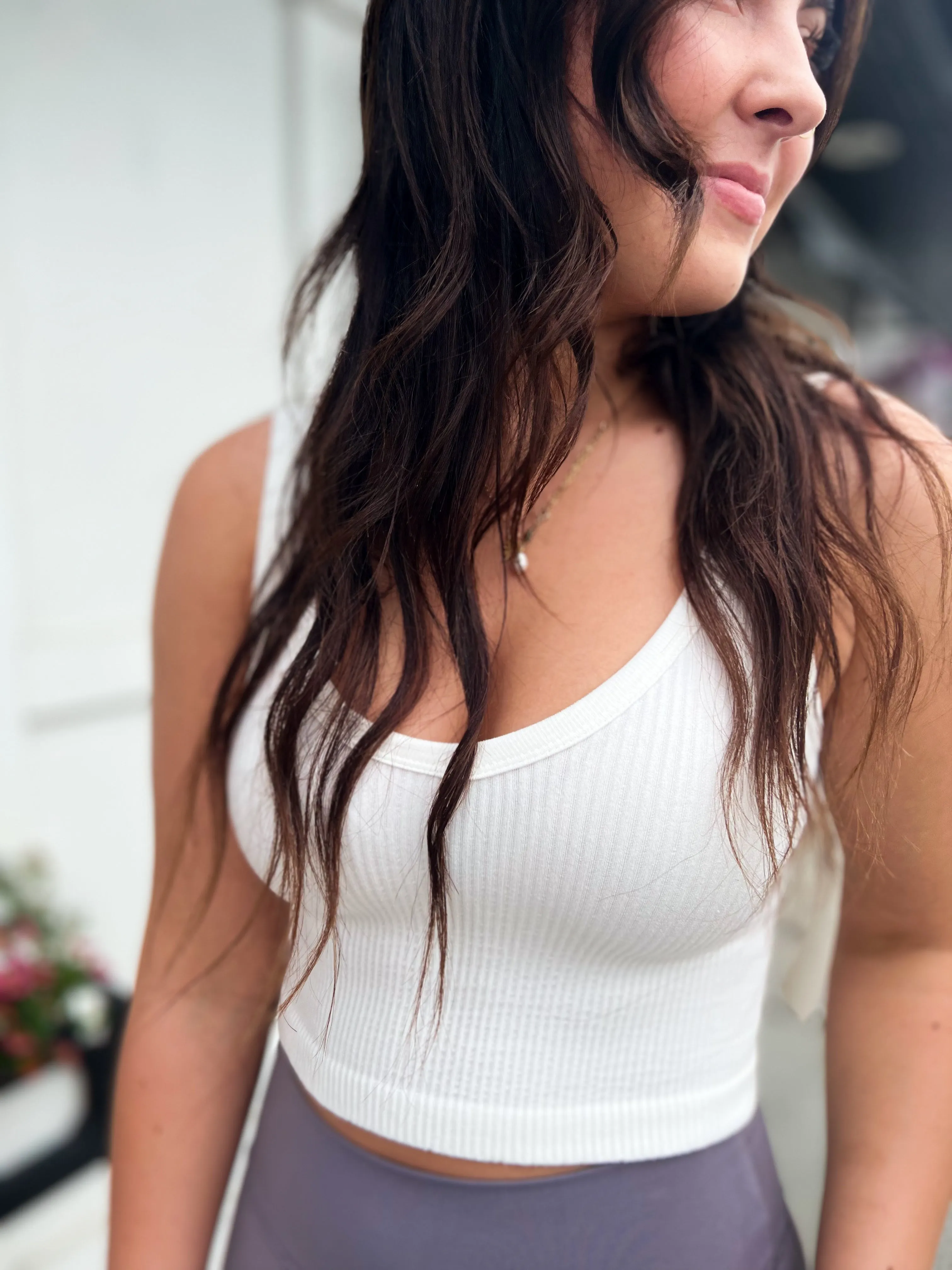 Valerie Ribbed Crop Tank- MORE COLORS