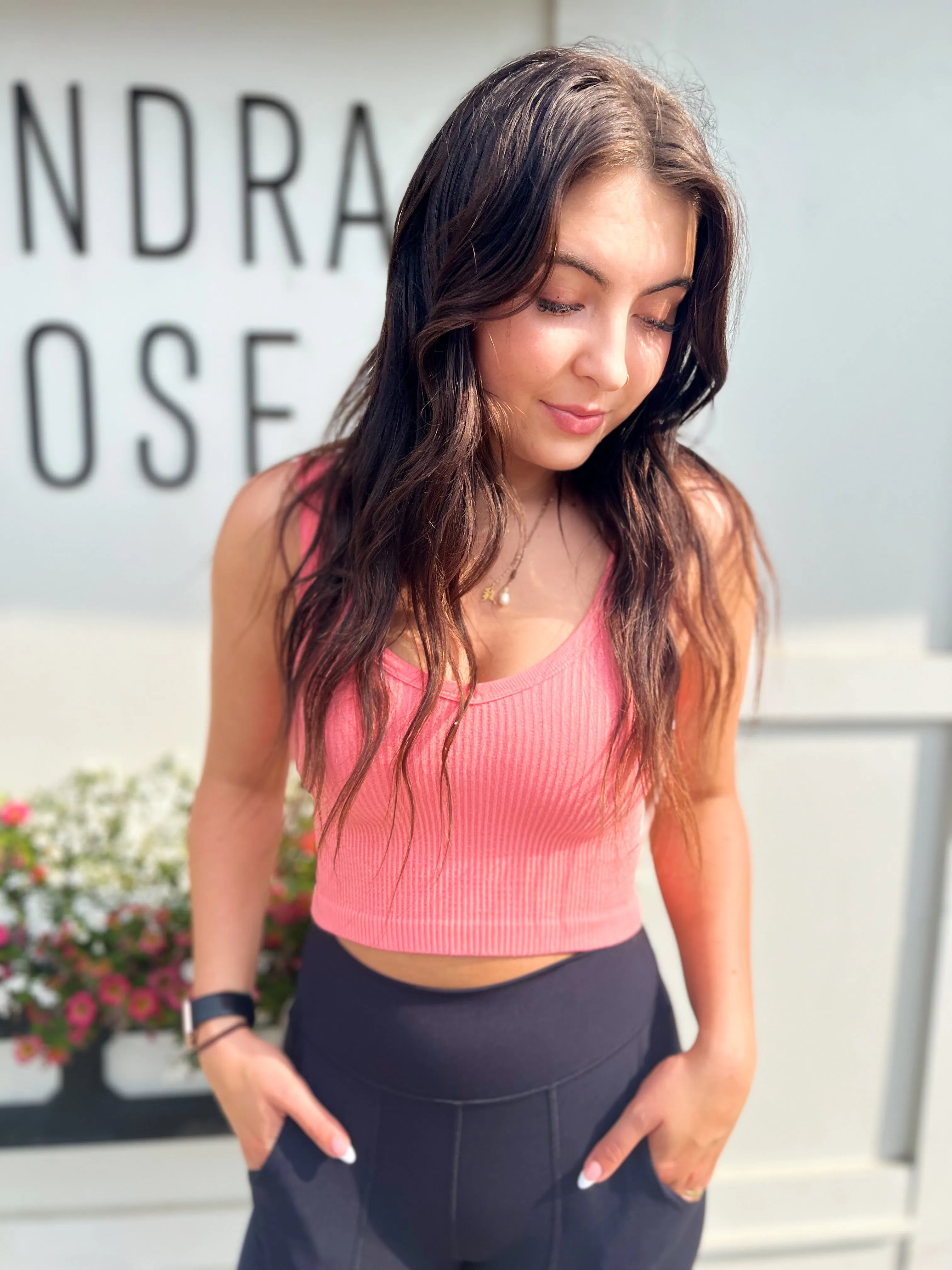 Valerie Ribbed Crop Tank- MORE COLORS