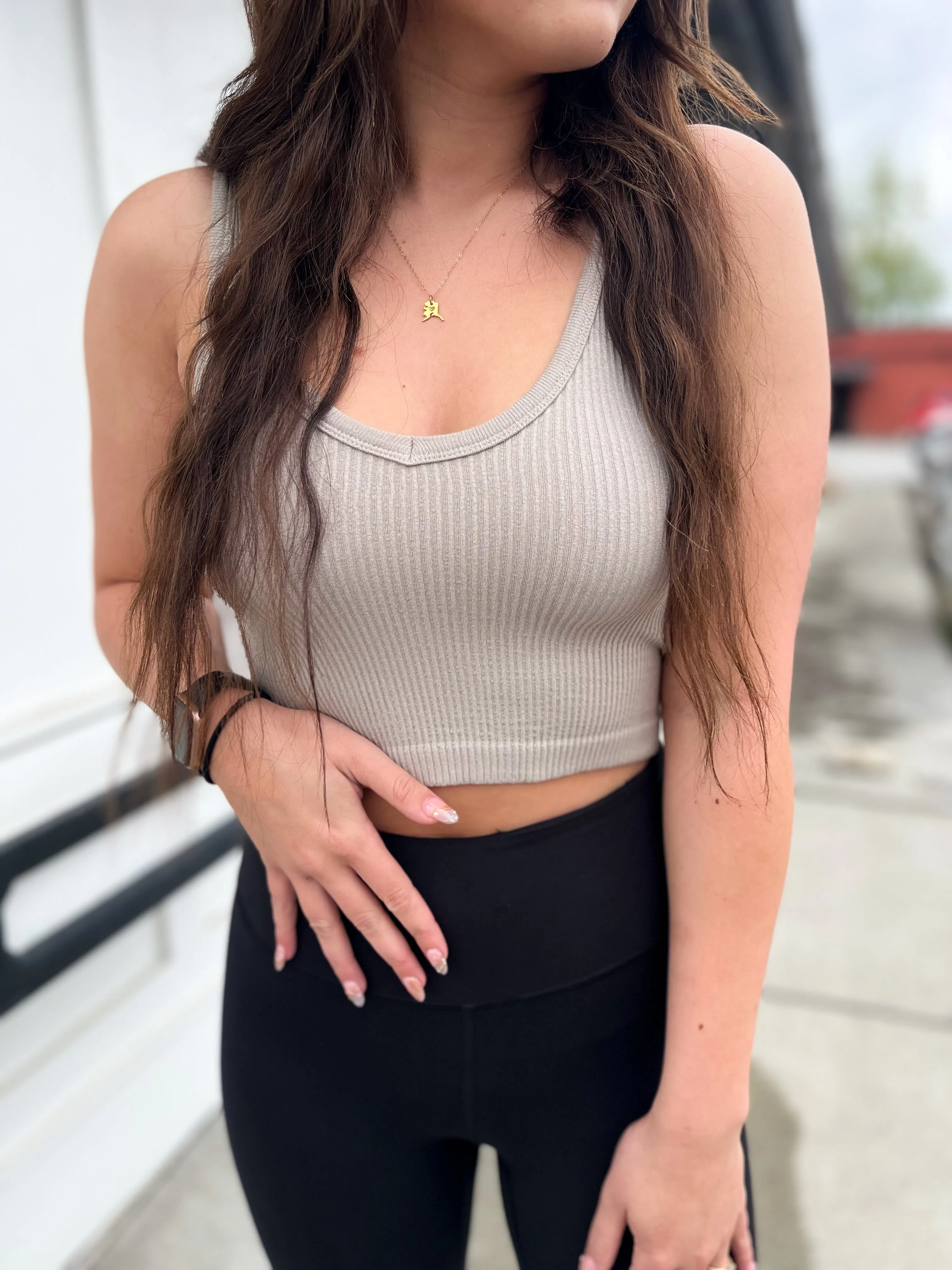 Valerie Ribbed Crop Tank- MORE COLORS
