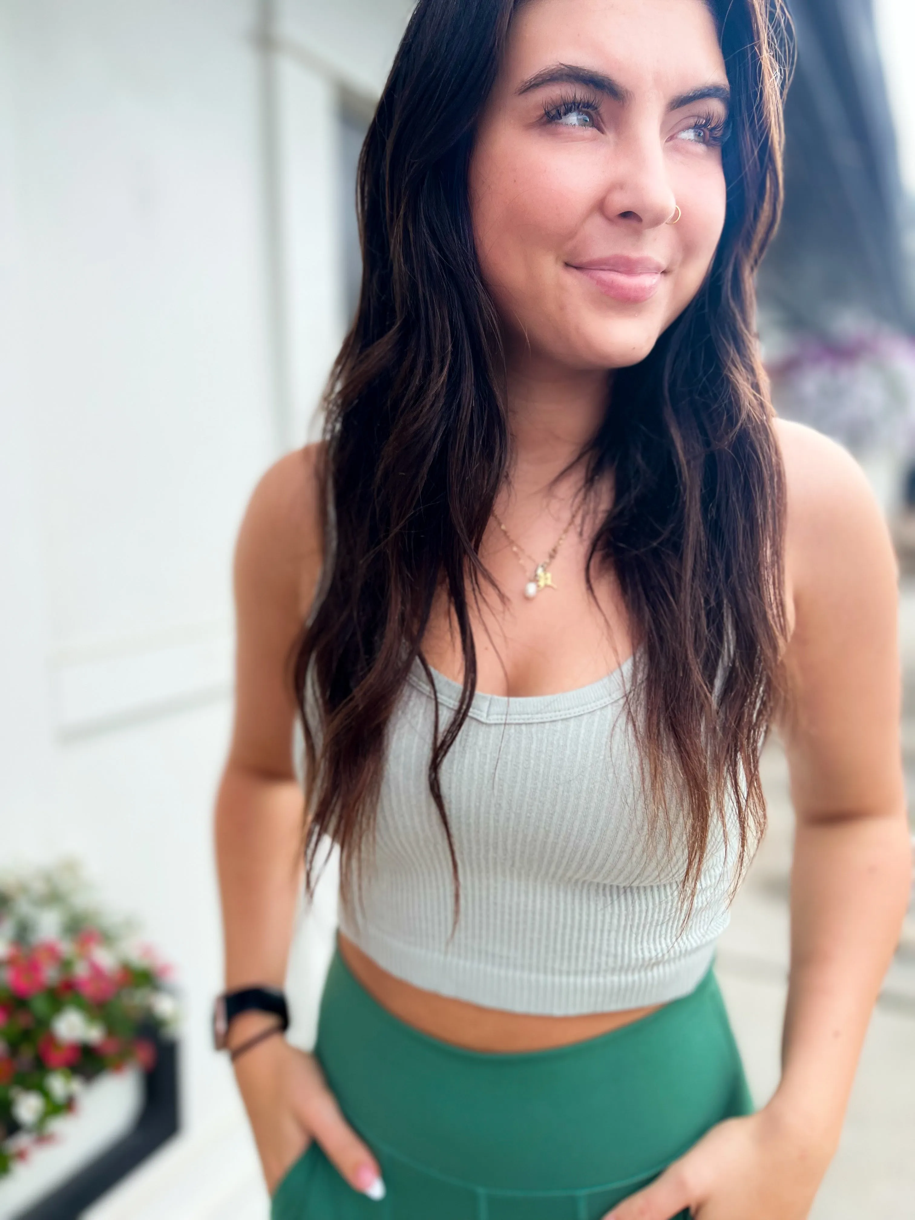 Valerie Ribbed Crop Tank- MORE COLORS