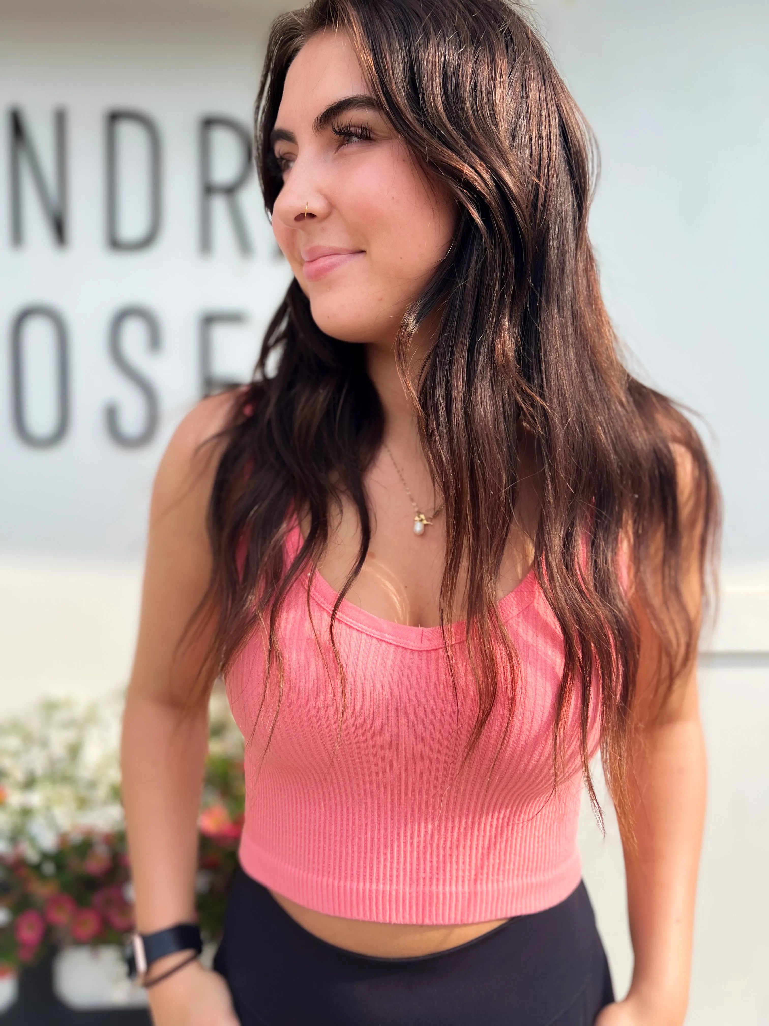 Valerie Ribbed Crop Tank- MORE COLORS
