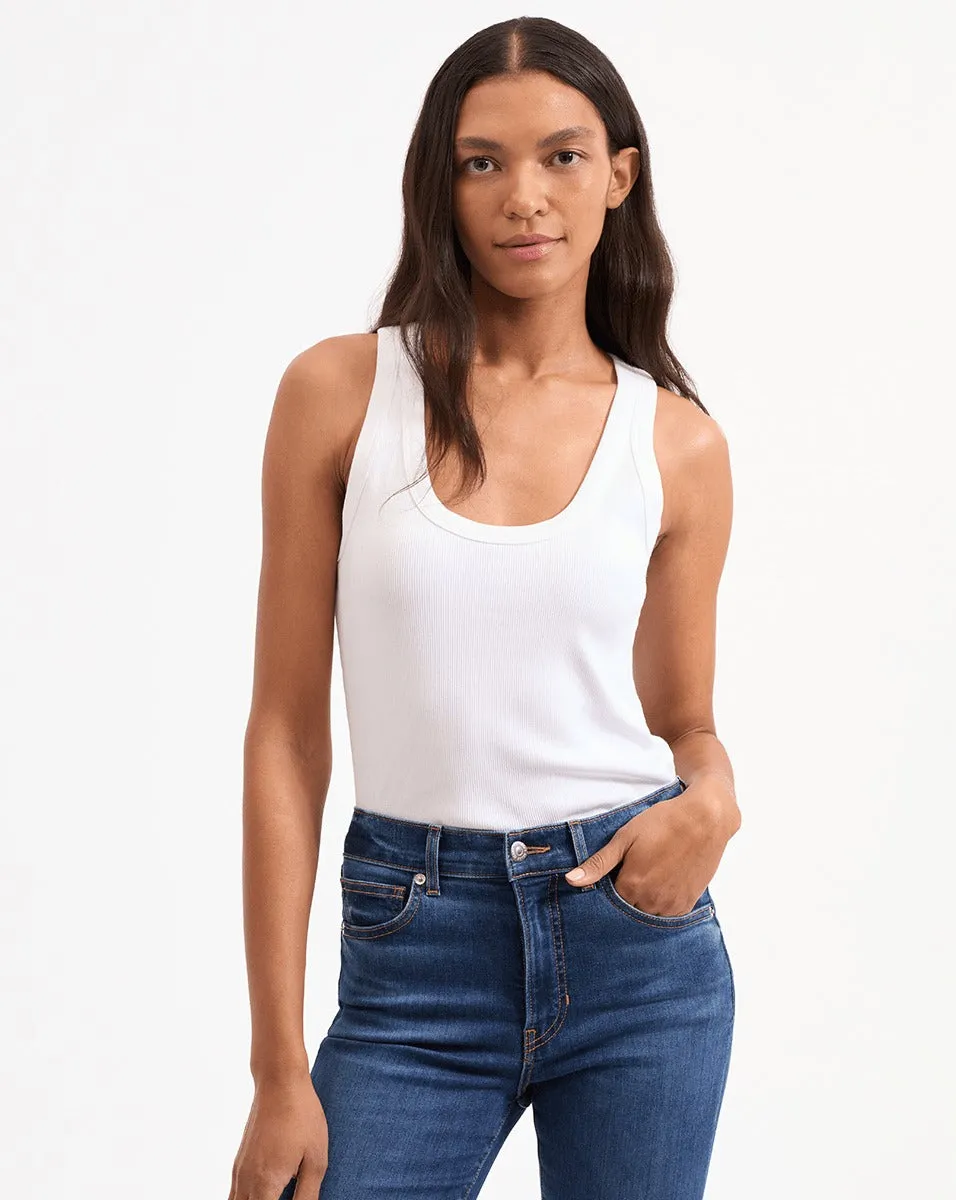 Veronica Beard Birke Tank in White