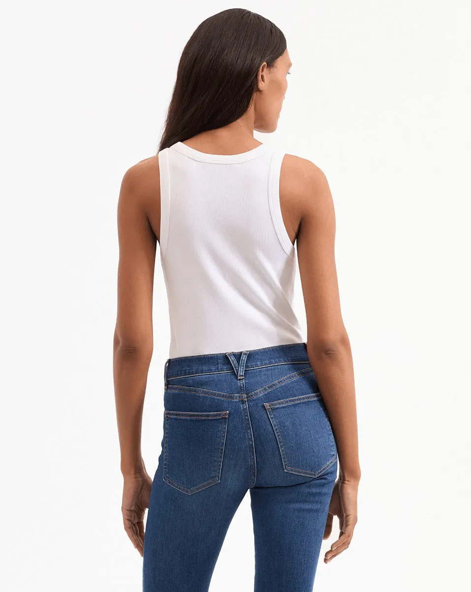 Veronica Beard Birke Tank in White