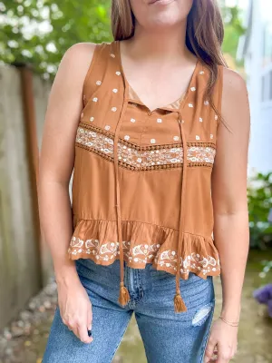 Vintage Embroidered Tank