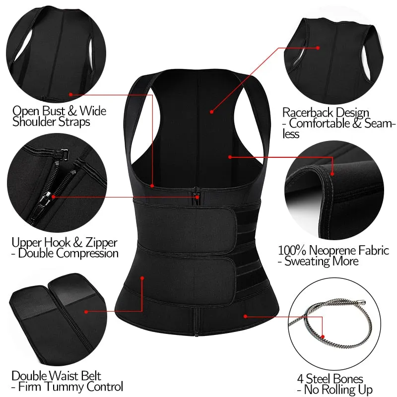 Waist Trainer Vest /Sauna Compression Shirt