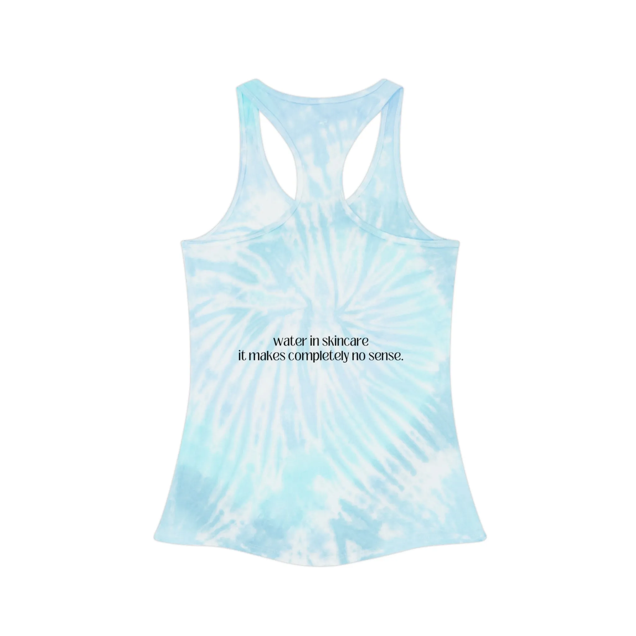 Water in Skincare // Tie Dye Racerback Tank Top