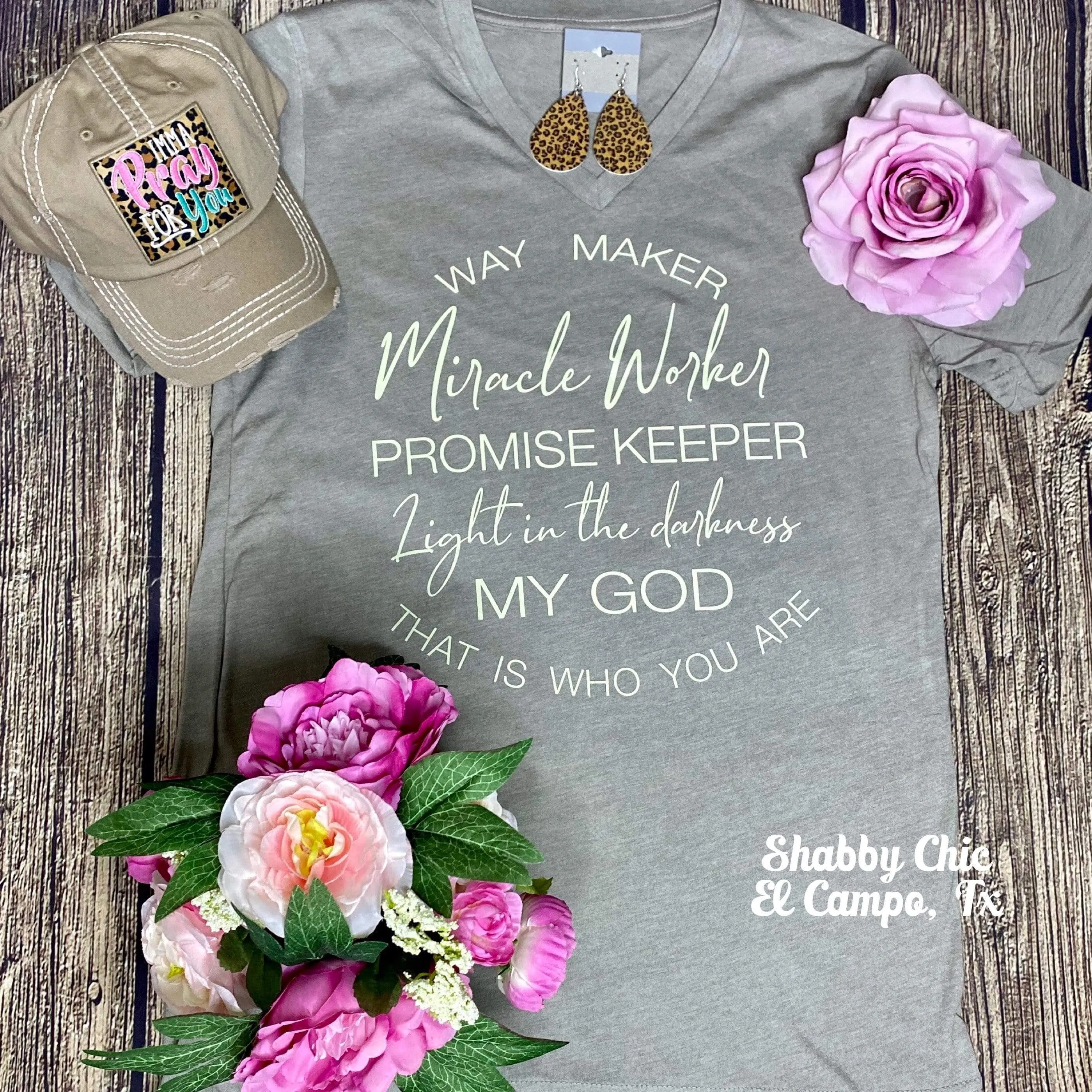 Way Maker Miracle Worker Tee - Light Letters