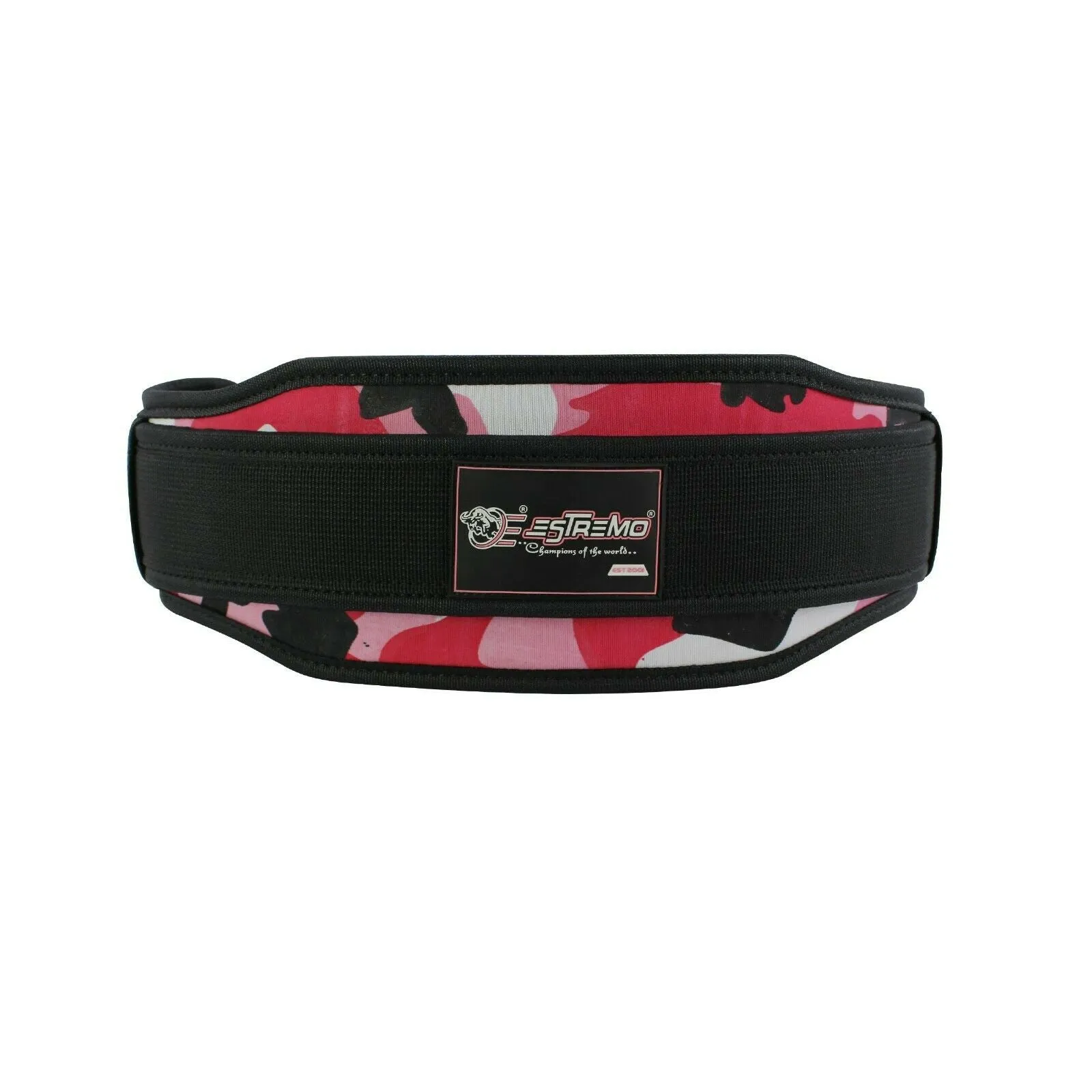Weightlifting Double Belt - Pink Camo