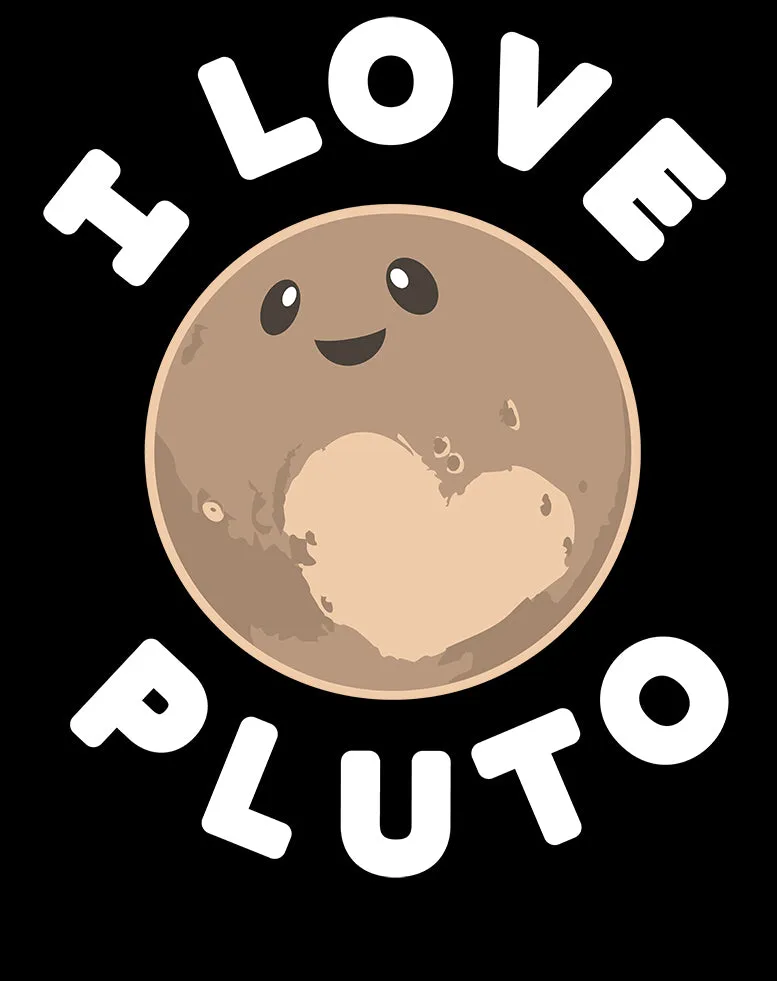 Weird Science I Love Pluto Official Women's Long Tank Dress (Black)