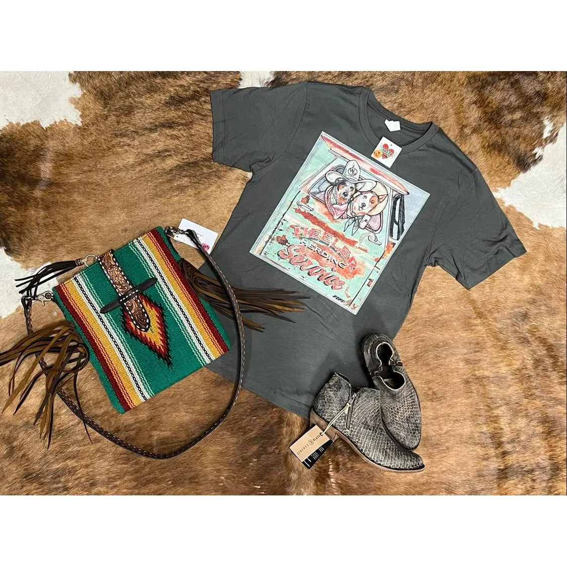 West 20 Heeler Herding Service Tee