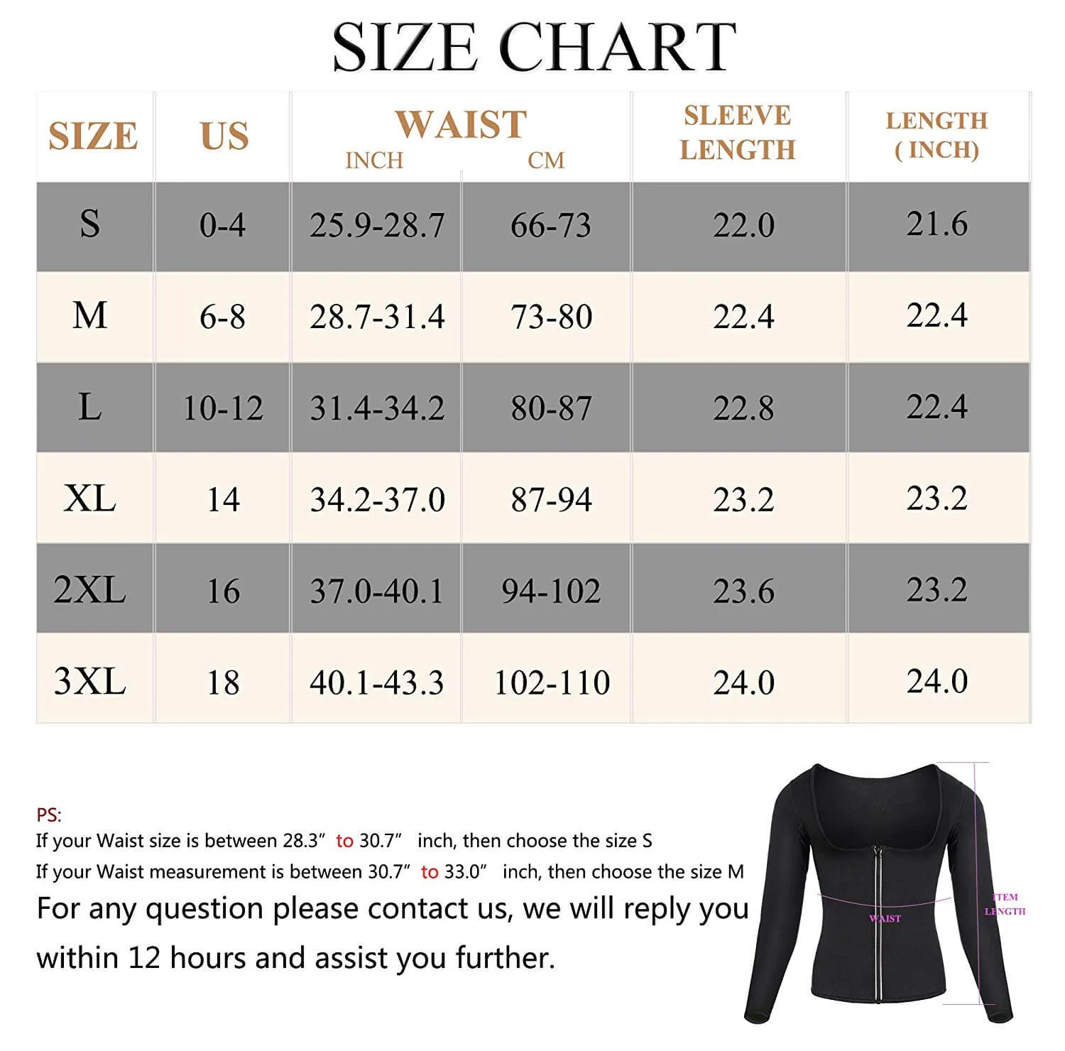 Women  Neoprene Sauna Shirt