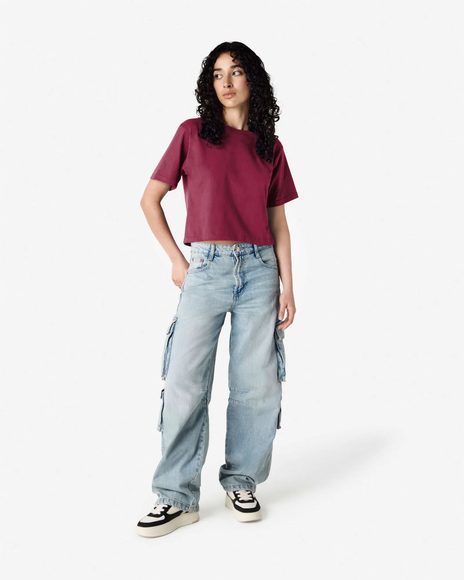 Women's Boxy Fit Cropped T-shirt