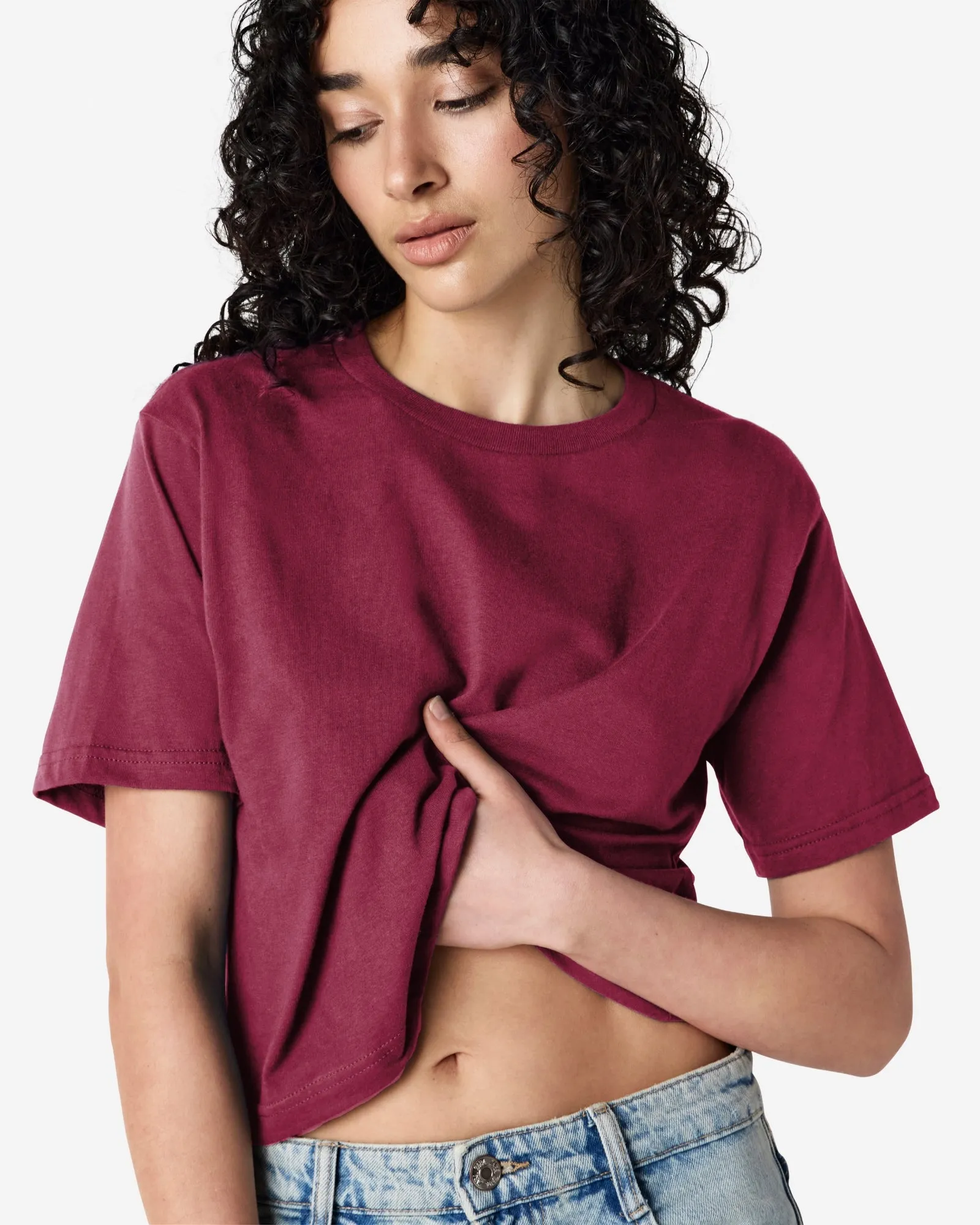 Women's Boxy Fit Cropped T-shirt