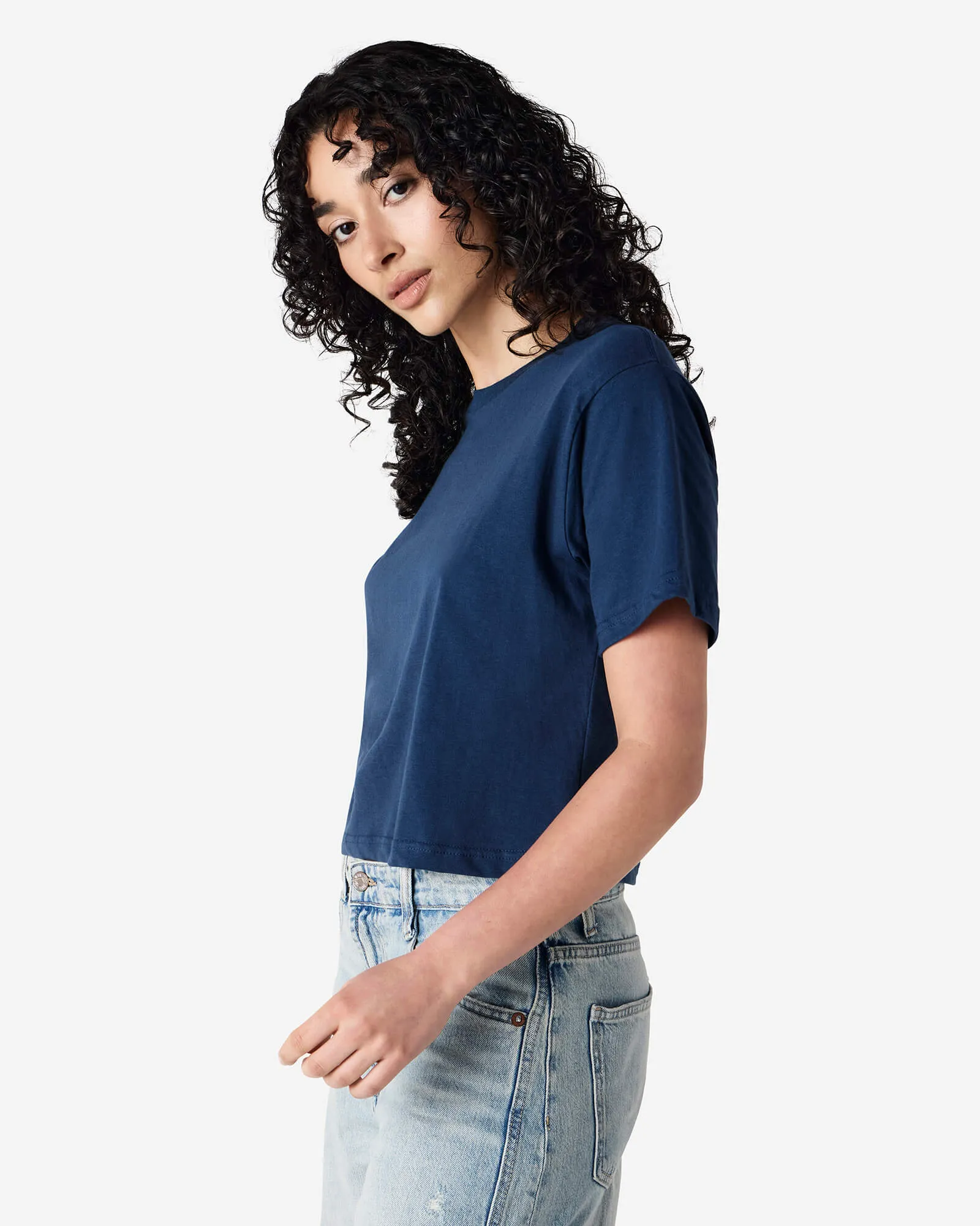 Women's Boxy Fit Cropped T-shirt