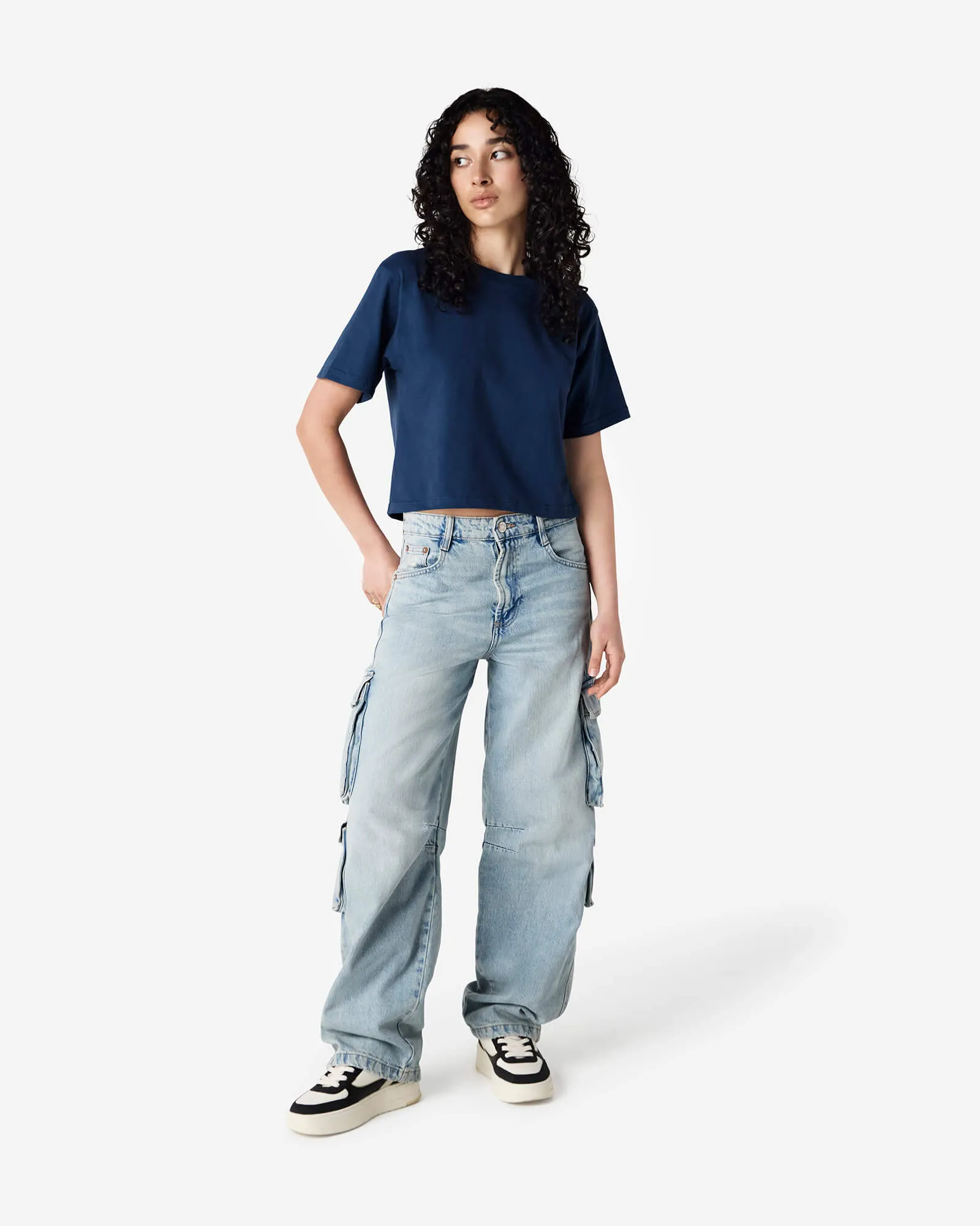 Women's Boxy Fit Cropped T-shirt