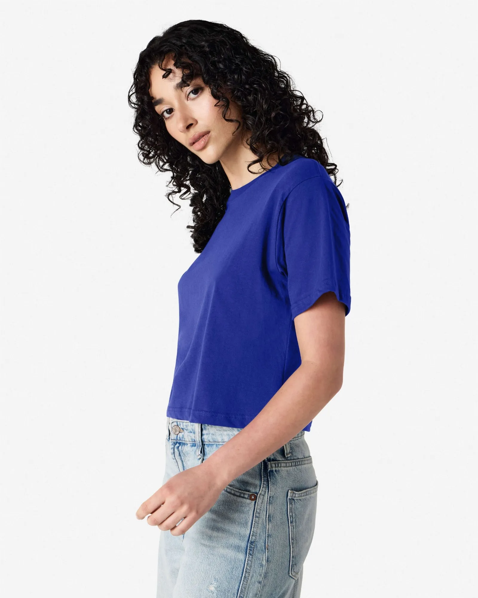 Women's Boxy Fit Cropped T-shirt