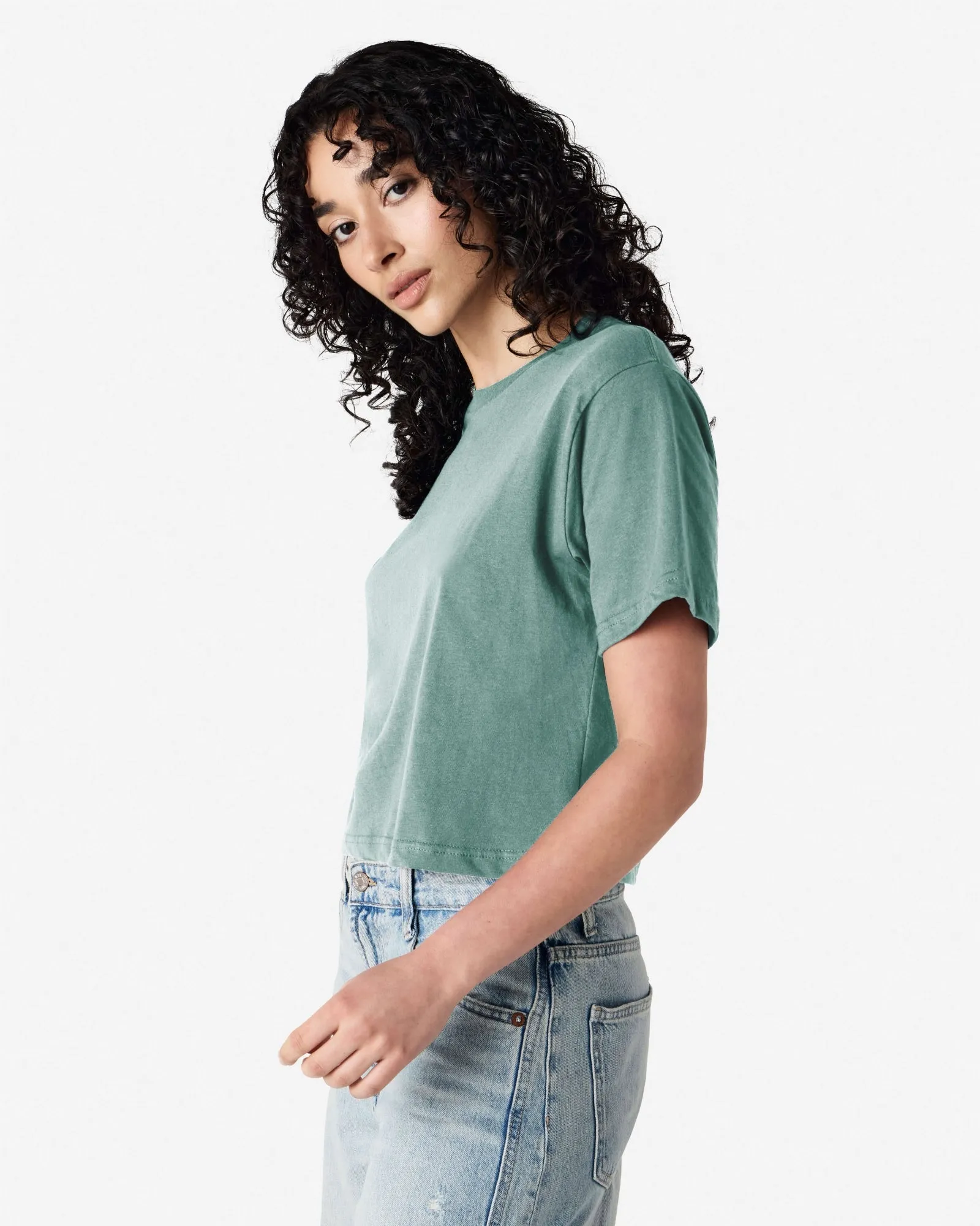 Women's Boxy Fit Cropped T-shirt