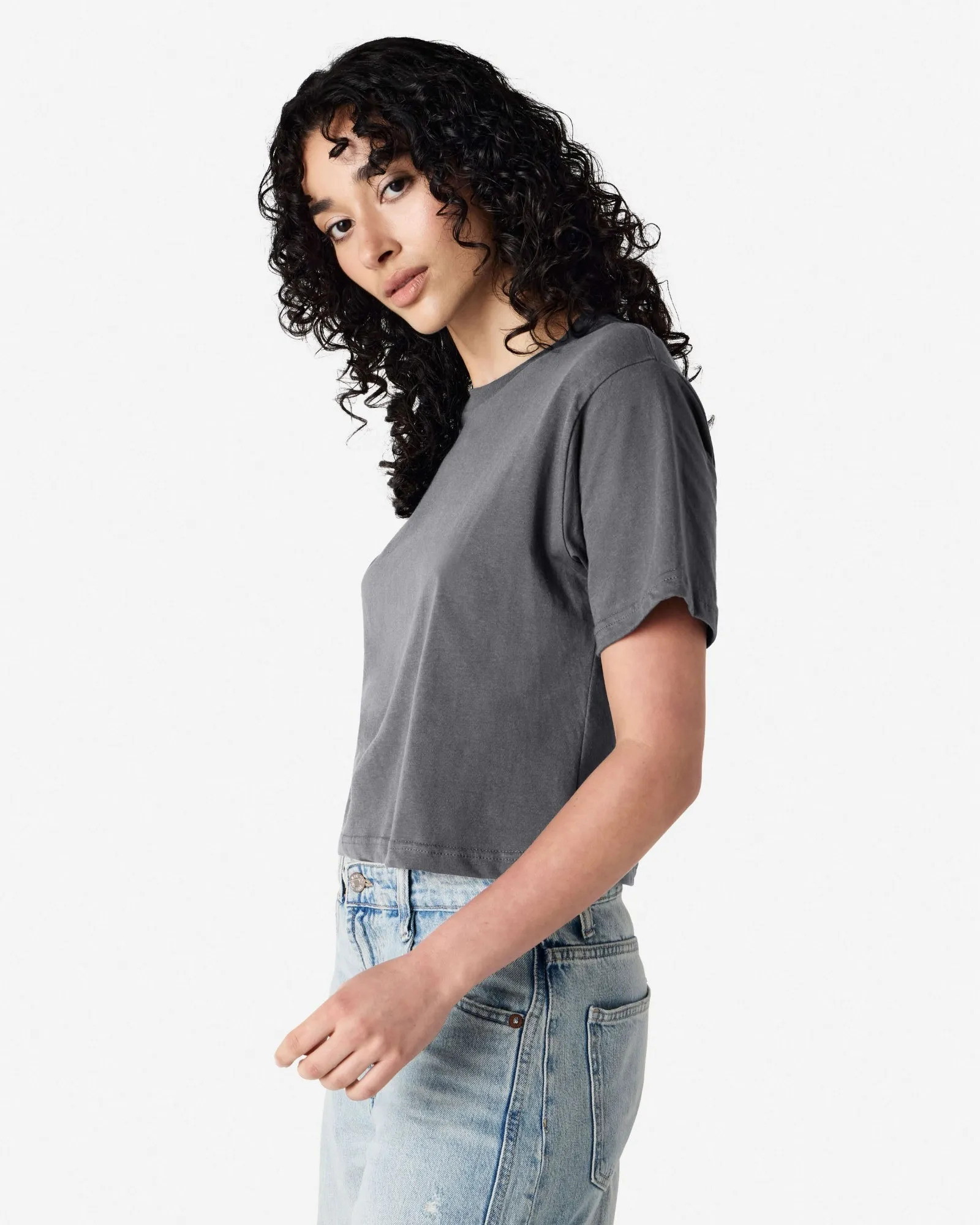 Women's Boxy Fit Cropped T-shirt