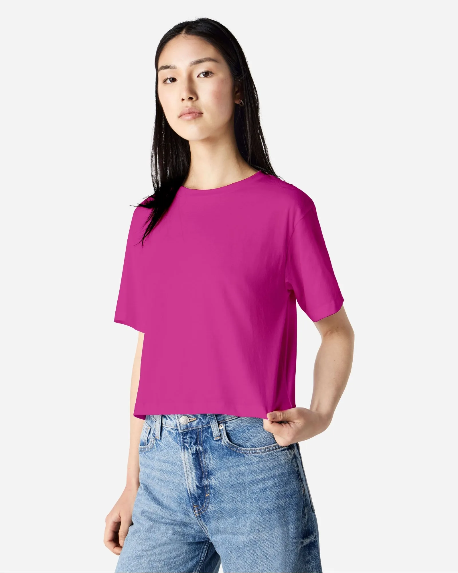 Women's Boxy Fit Cropped T-shirt