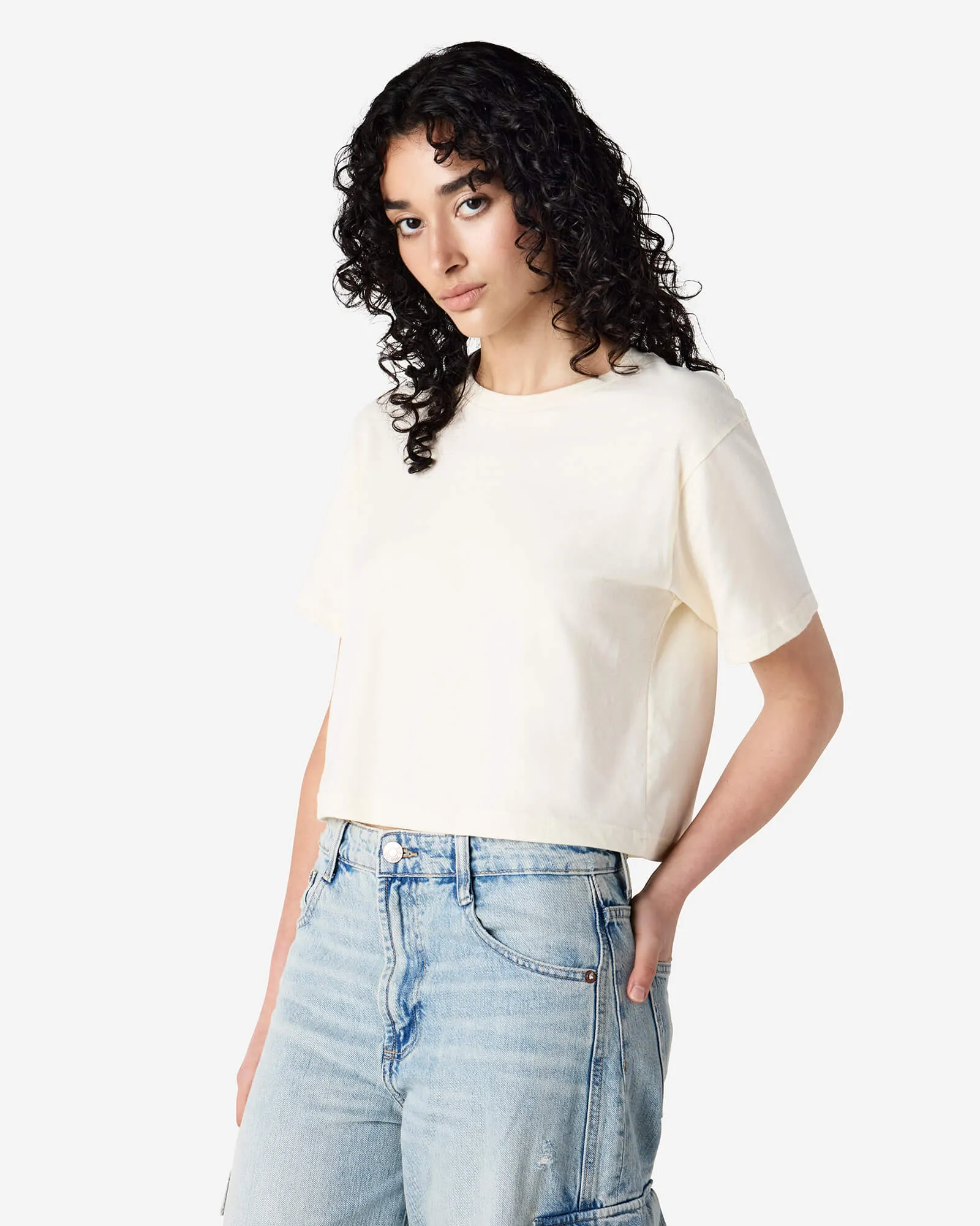 Women's Boxy Fit Cropped T-shirt