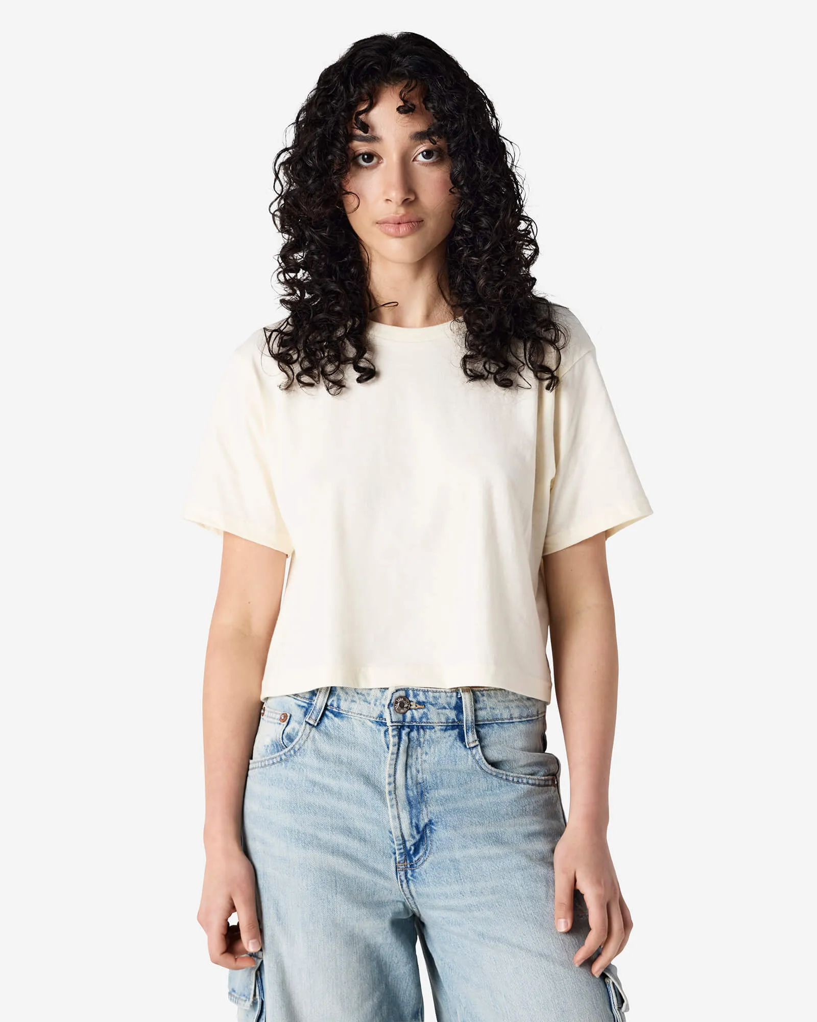 Women's Boxy Fit Cropped T-shirt