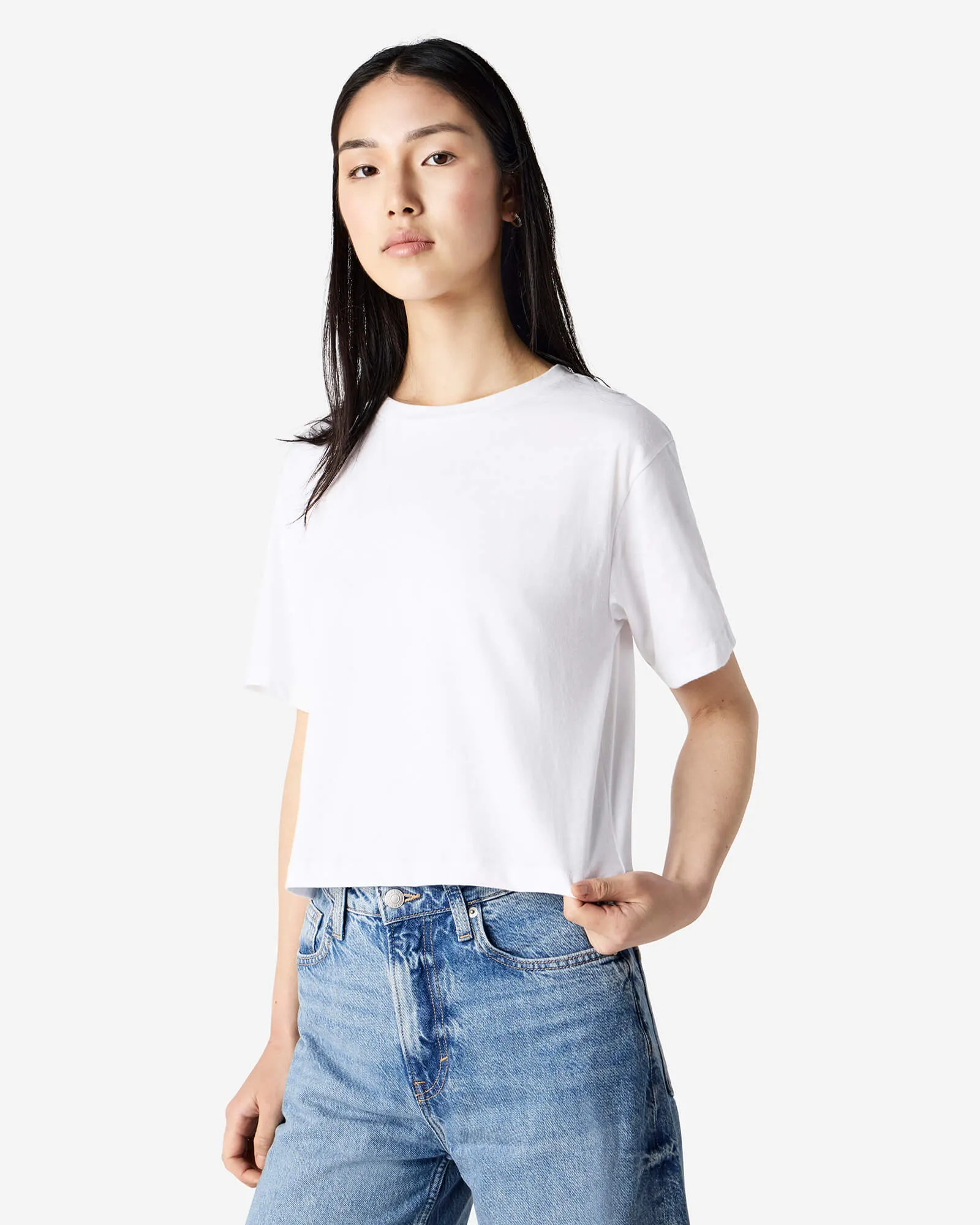 Women's Boxy Fit Cropped T-shirt