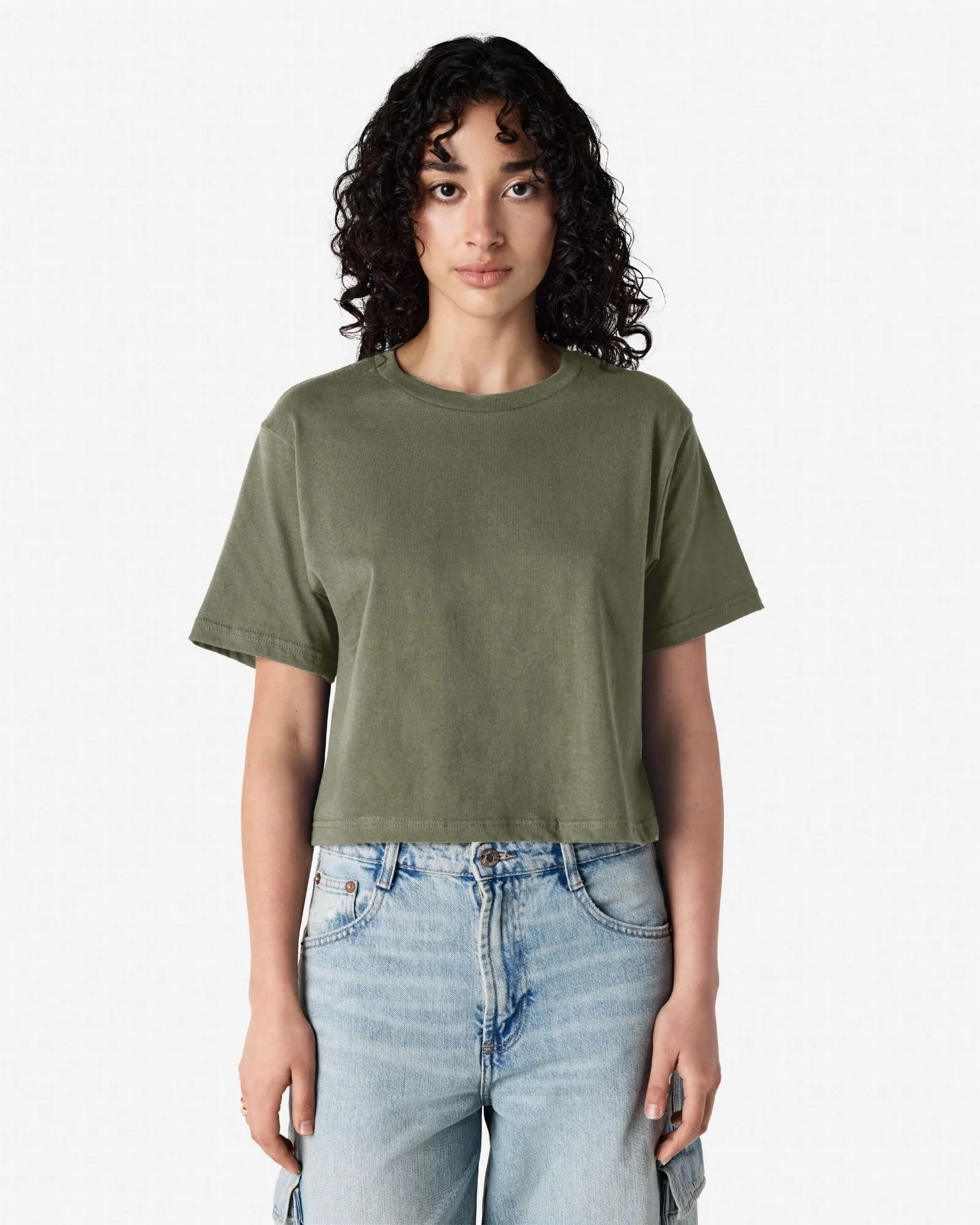 Women's Boxy Fit Cropped T-shirt