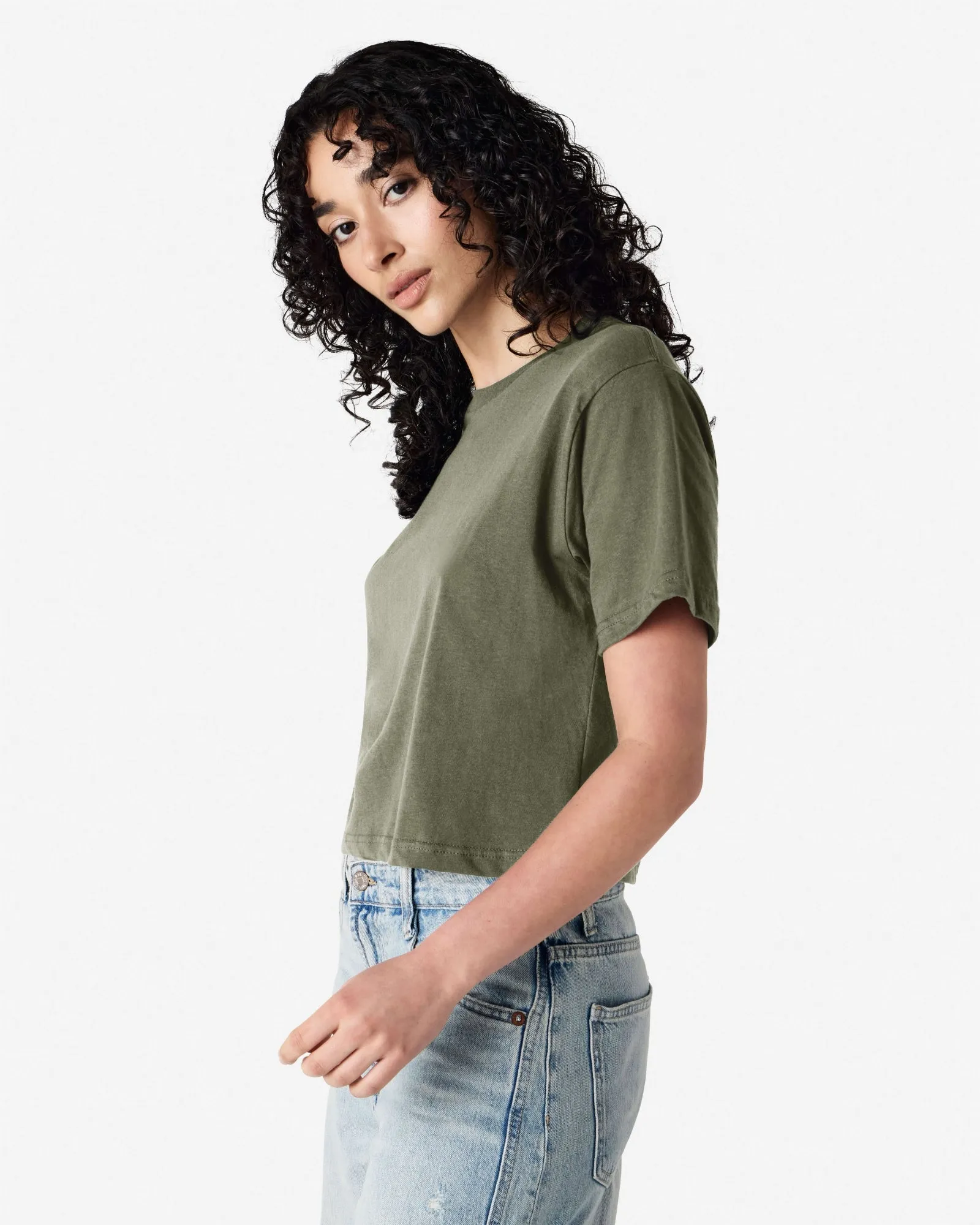 Women's Boxy Fit Cropped T-shirt