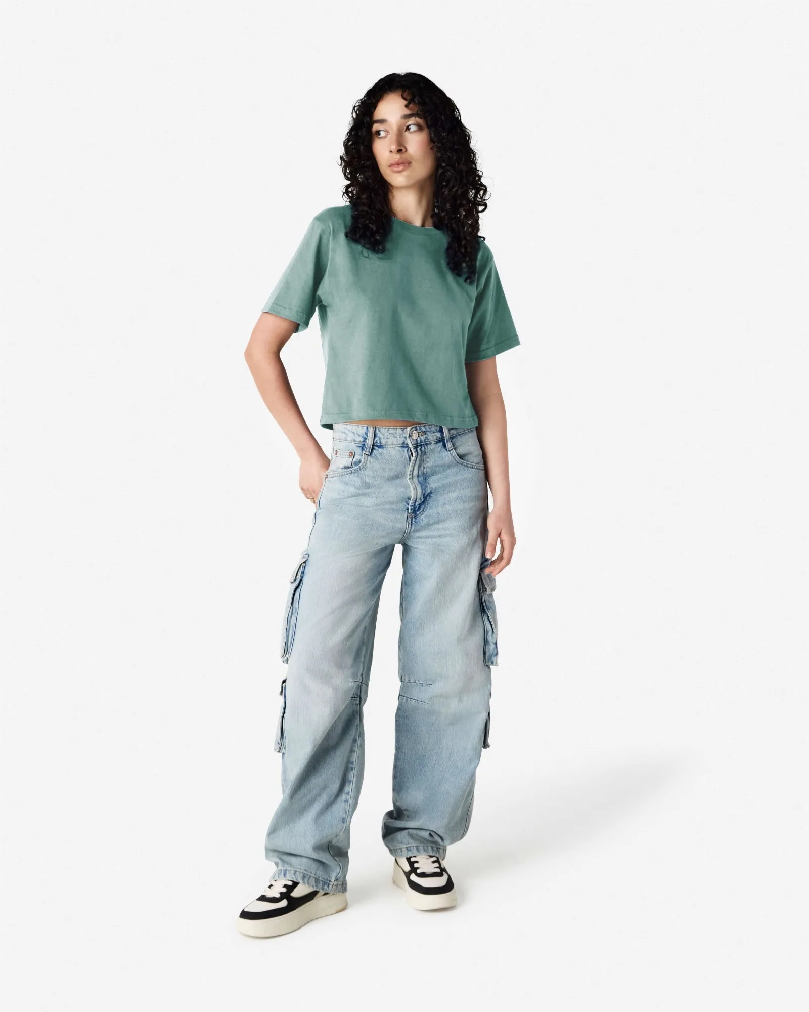 Women's Boxy Fit Cropped T-shirt