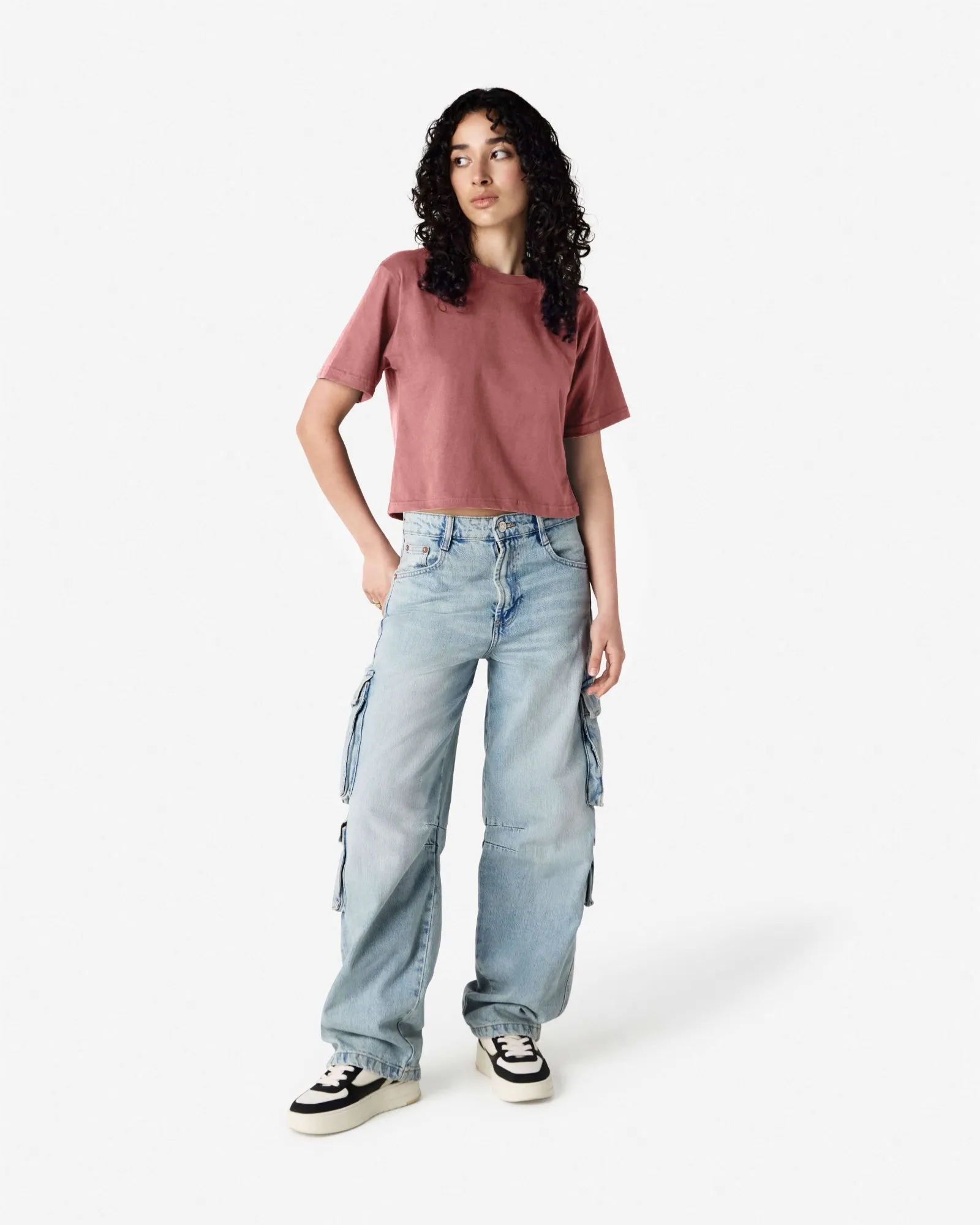 Women's Boxy Fit Cropped T-shirt
