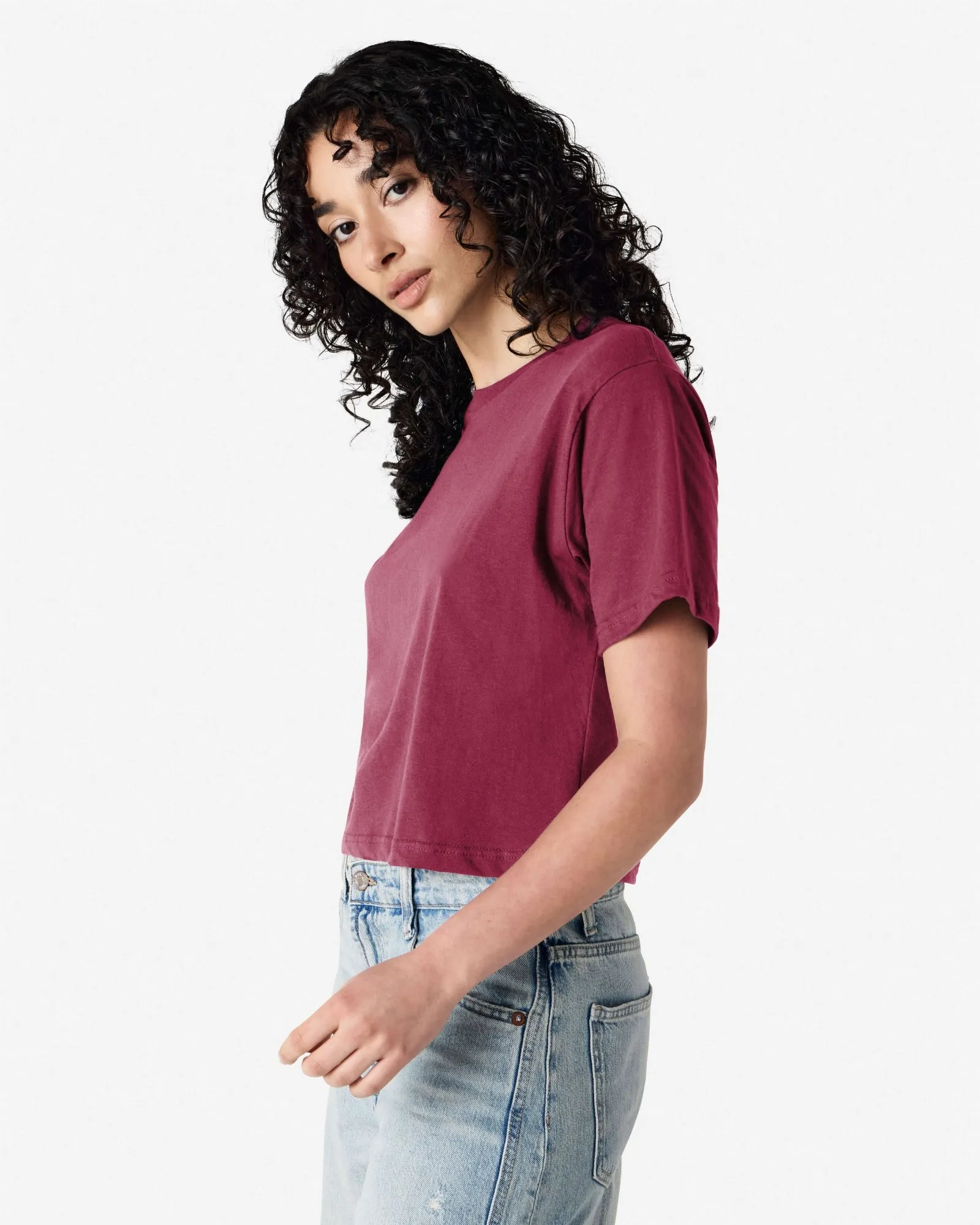 Women's Boxy Fit Cropped T-shirt