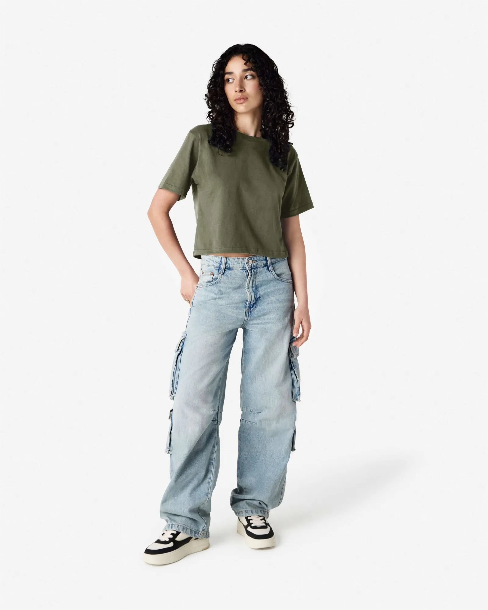 Women's Boxy Fit Cropped T-shirt