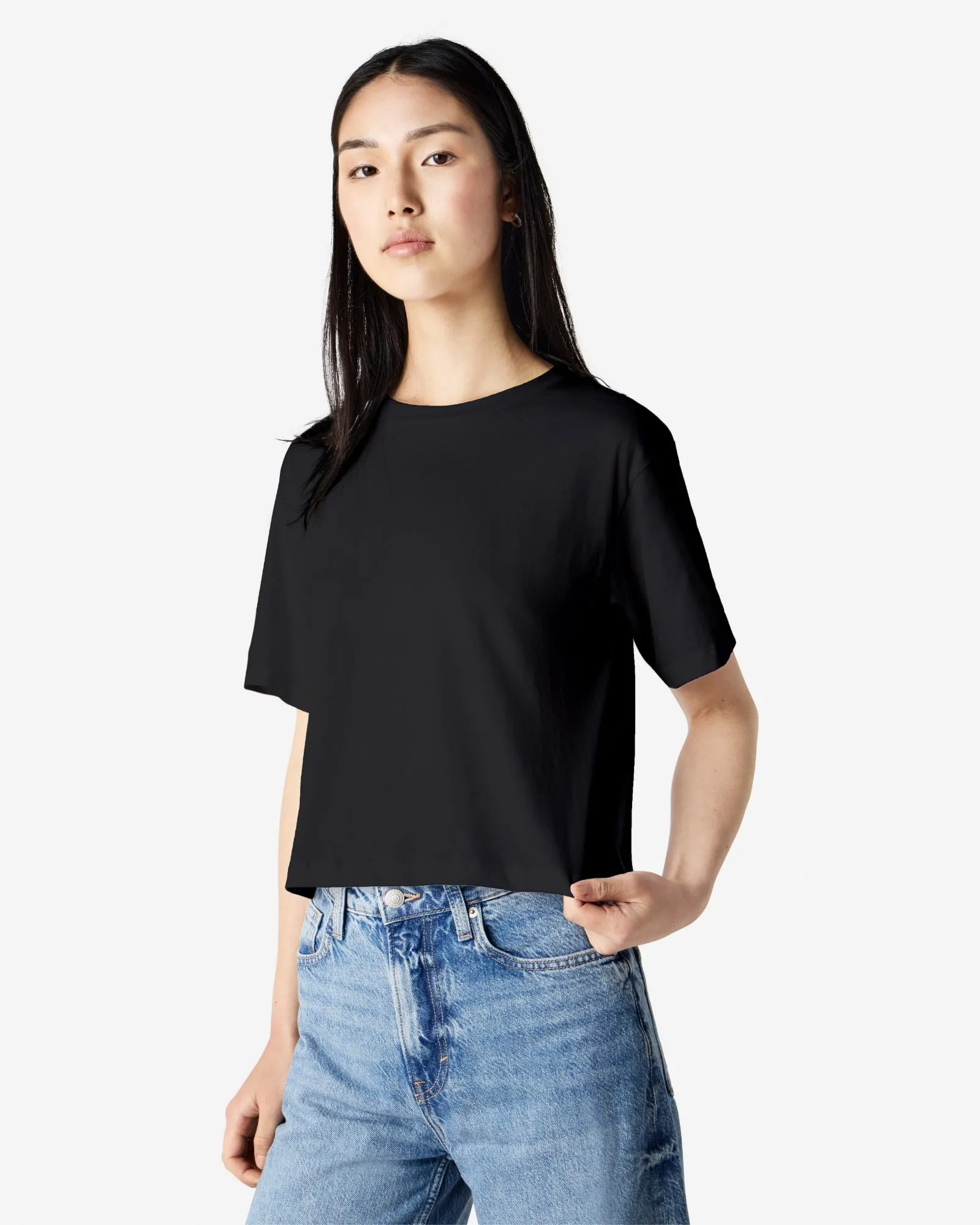 Women's Boxy Fit Cropped T-shirt