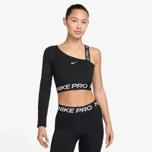 Women's Pro Shine Dri-FIT Asymmetrical Cropped Top