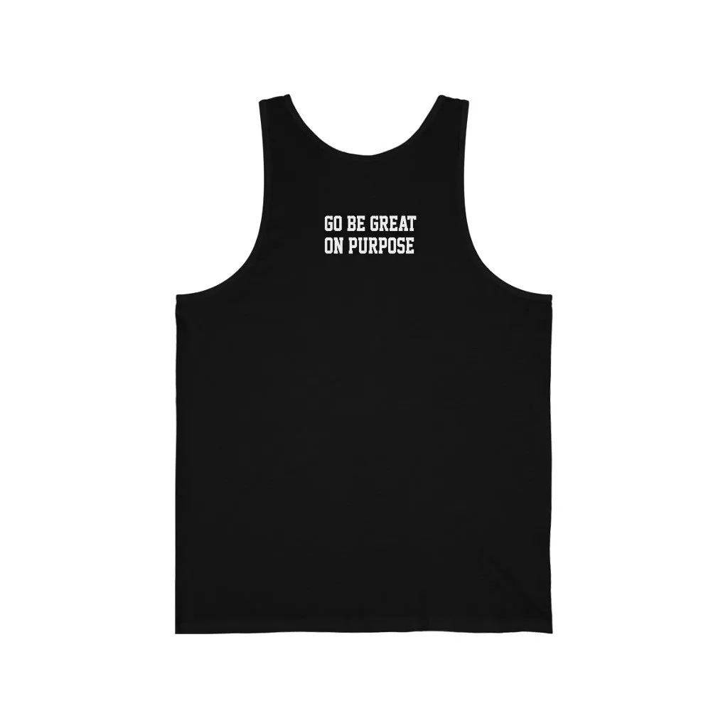 Women's "Go Be Great On Purpose" Black Jersey Tank