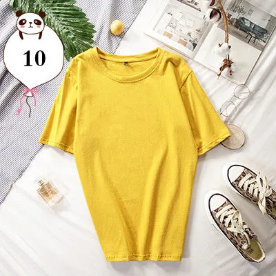 Women's Short Sleeve Oversize Basic Tee