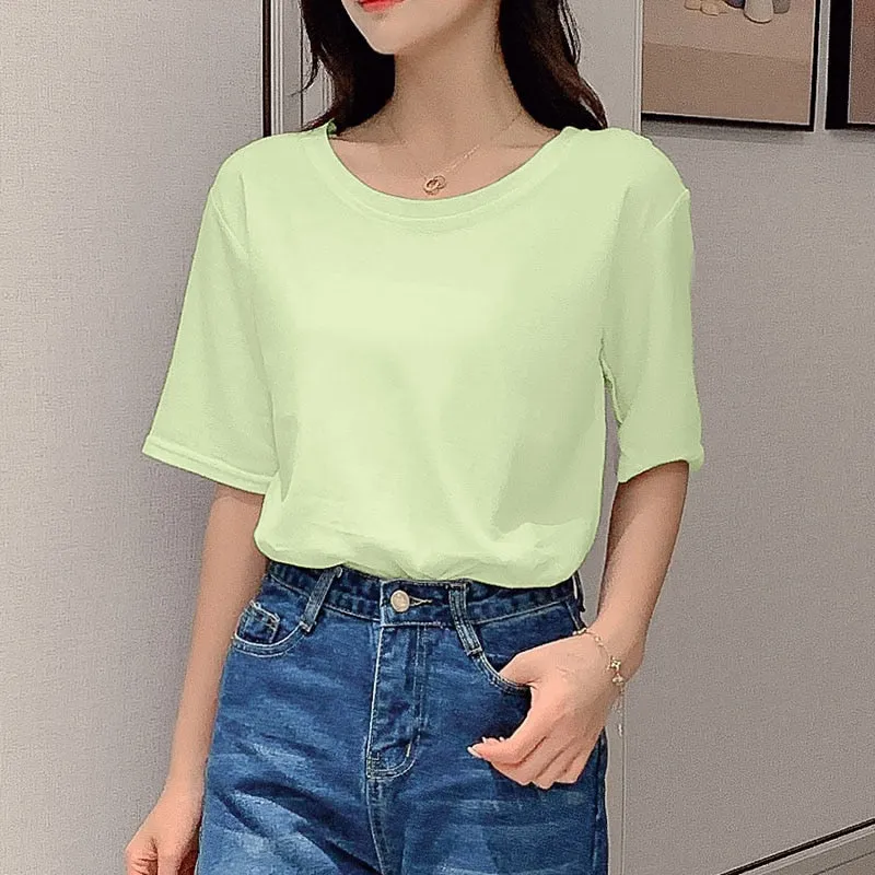 Women's Short Sleeve Oversize Basic Tee