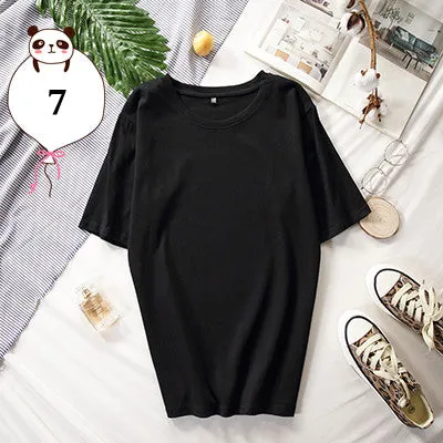 Women's Short Sleeve Oversize Basic Tee
