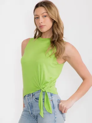 WOMEN'S SLEEVELESS BASIC SOLID TANK TOP