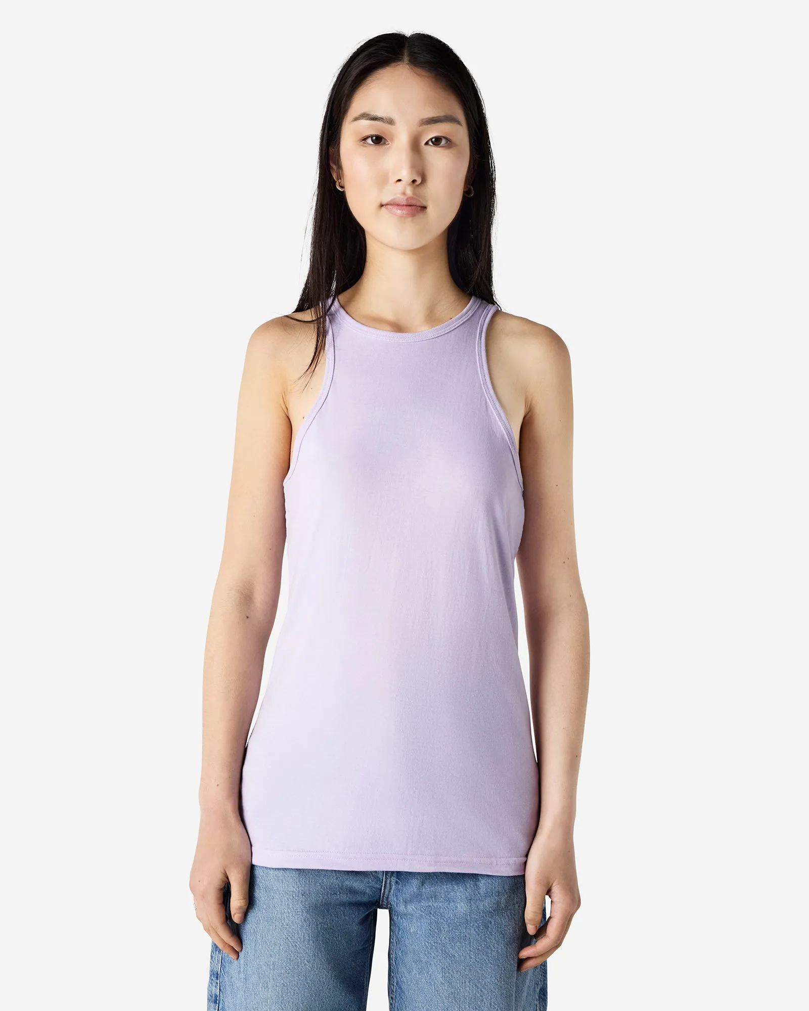 Women's Slim Fit Racerneck Tank Top