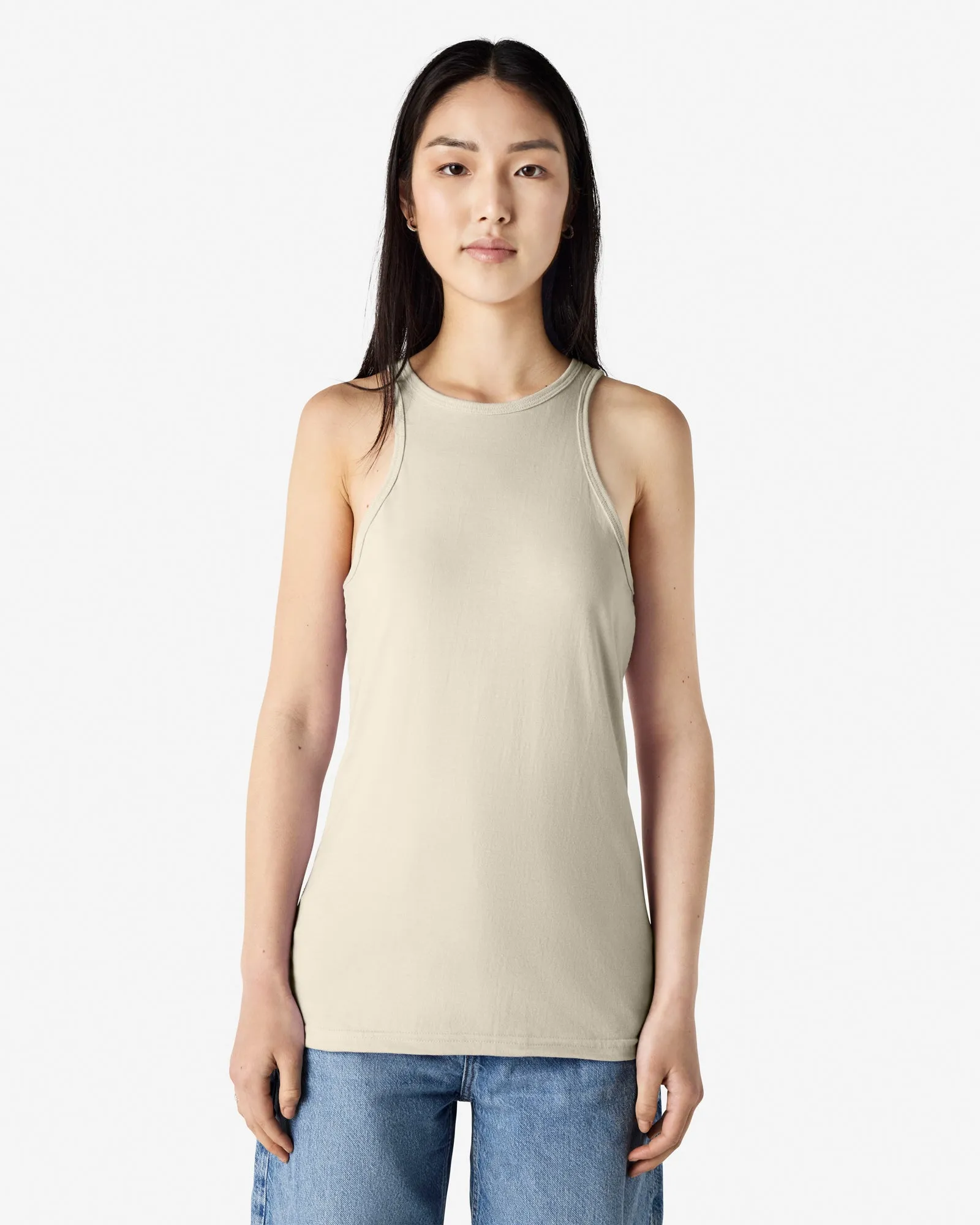 Women's Slim Fit Racerneck Tank Top